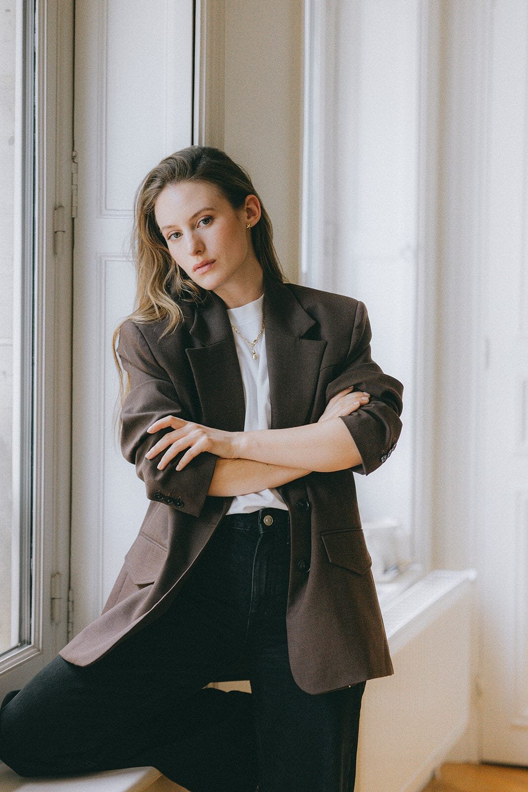 Small star stud earrings silver plated MONSIEUR SIMONE Silver