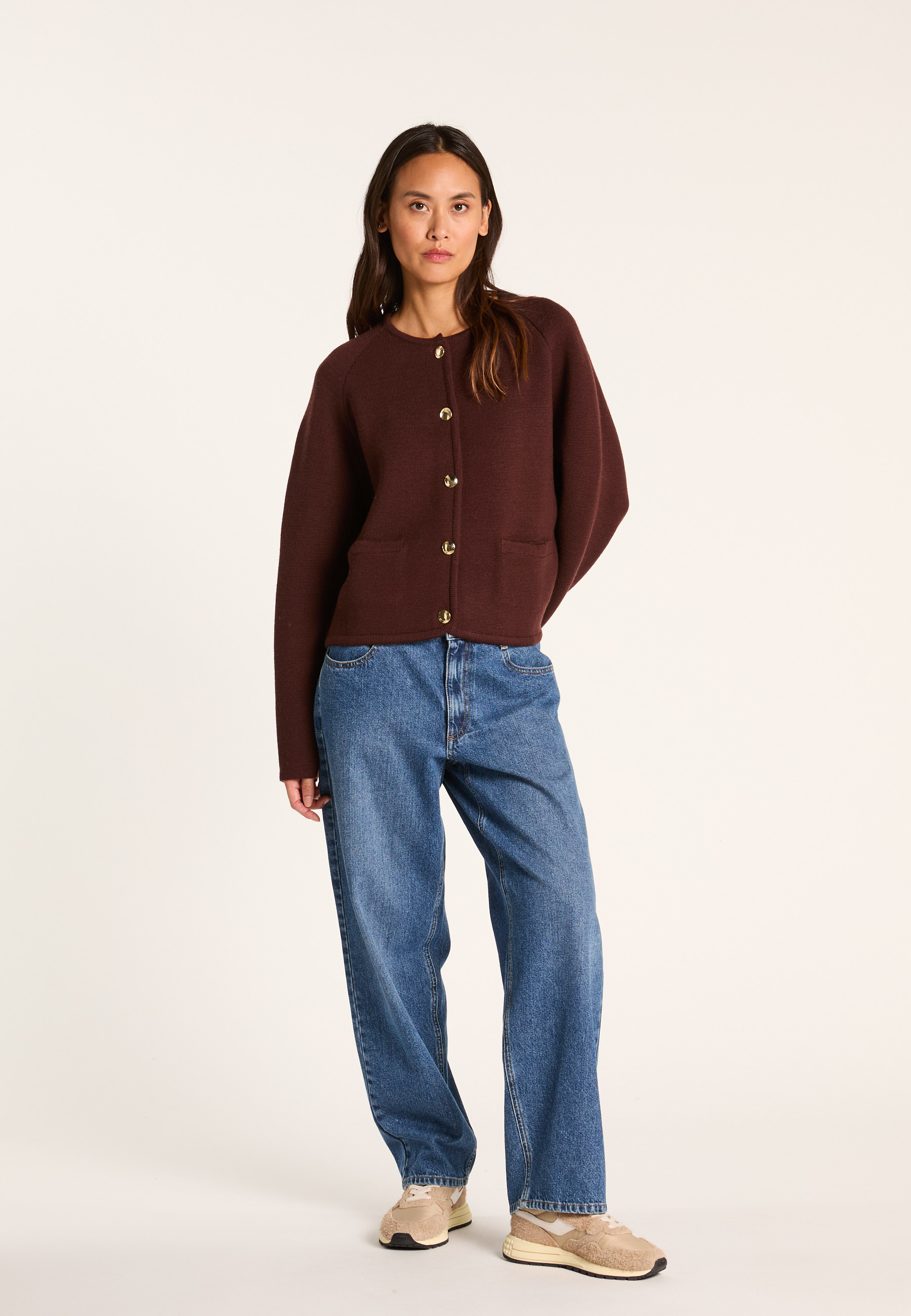 Merino wool cardigan MAISON MONTAGUT