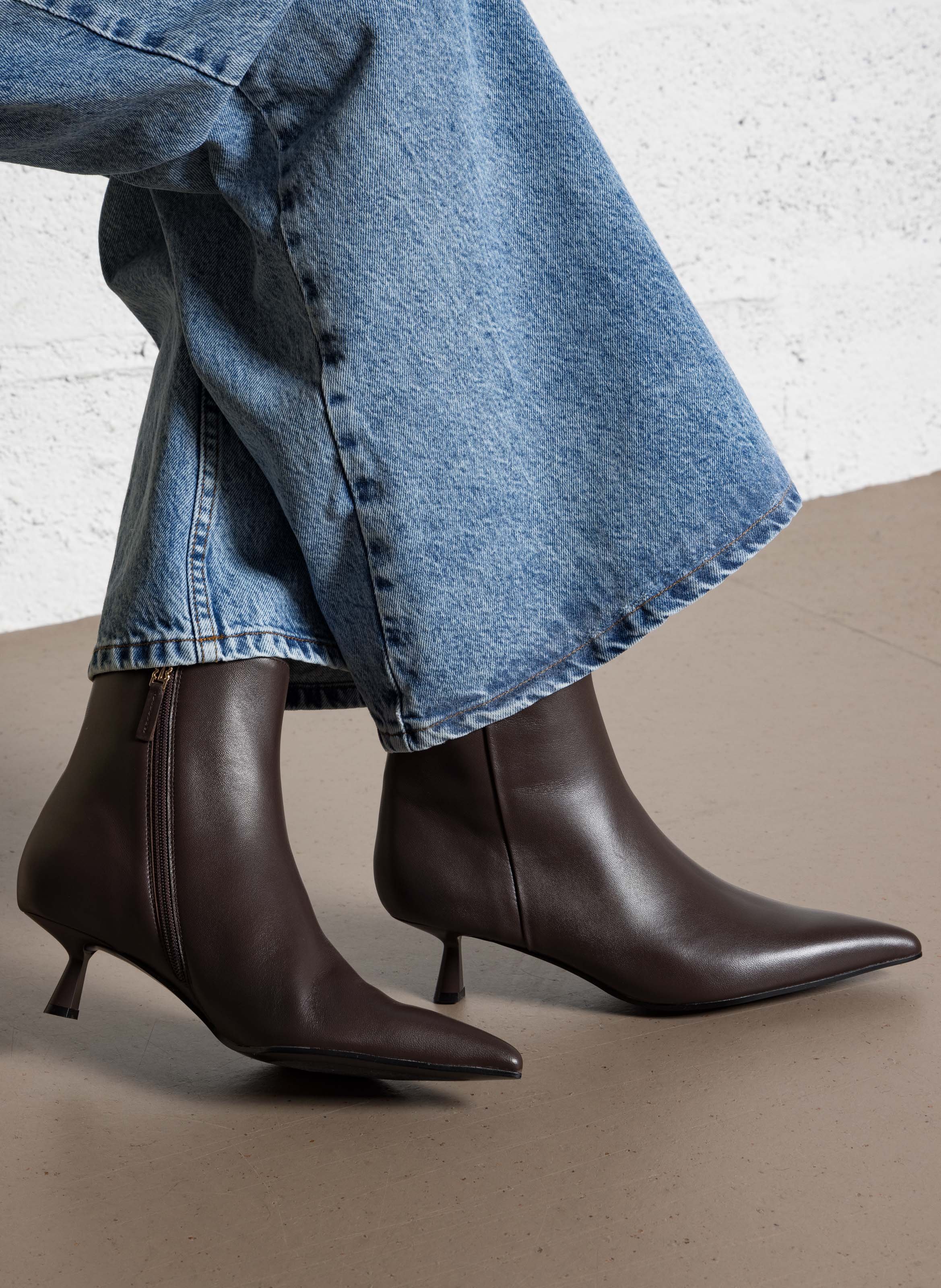 Bottines en cuir BIBI LOU Marron