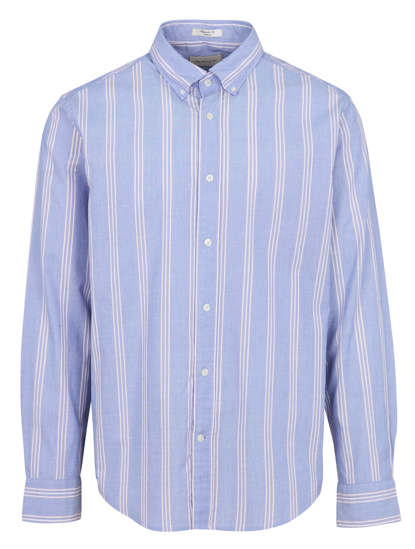 Rechte, gestreepte, katoenen blouse GANT Blauw