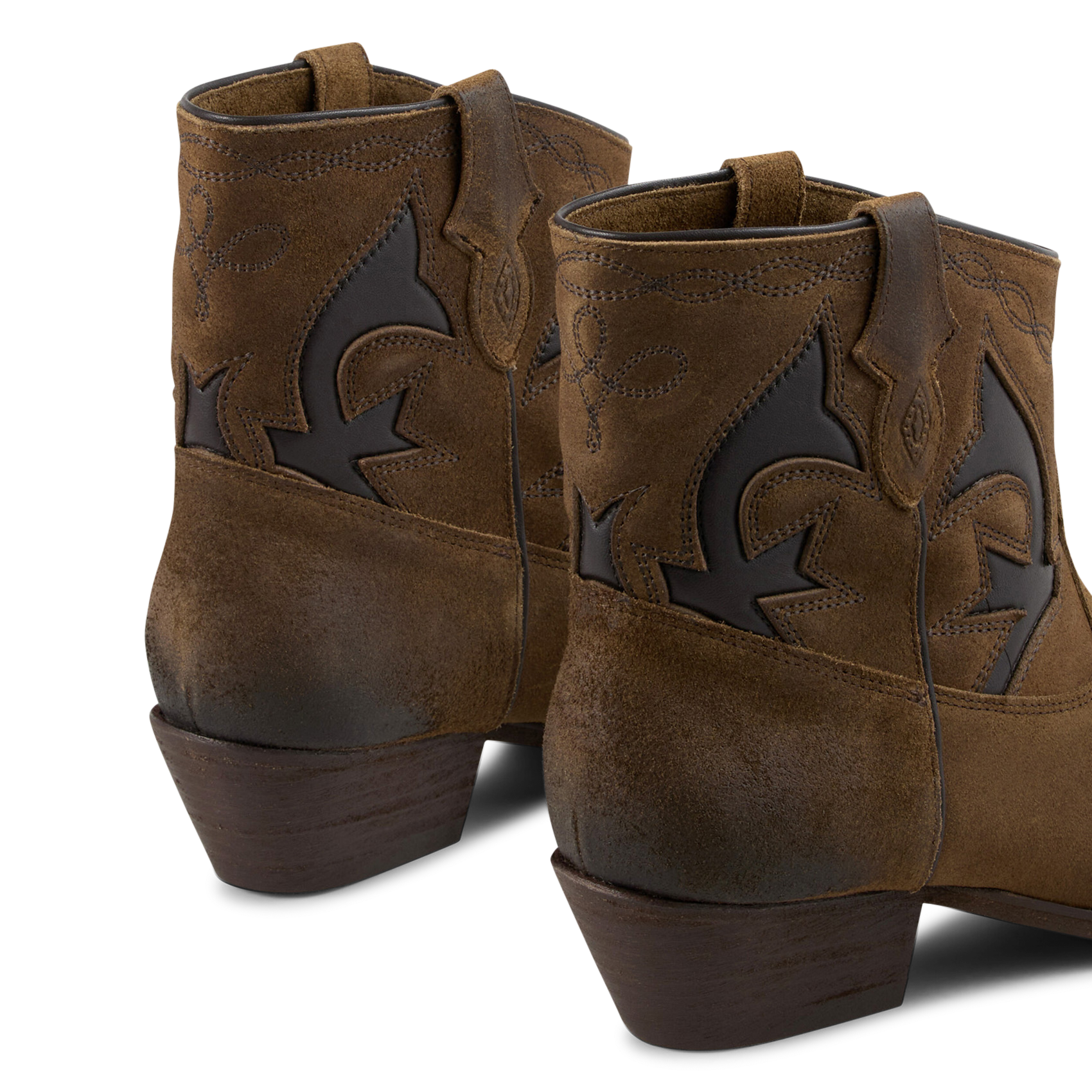 Bottines santiag en cuir  BA&SH Marron