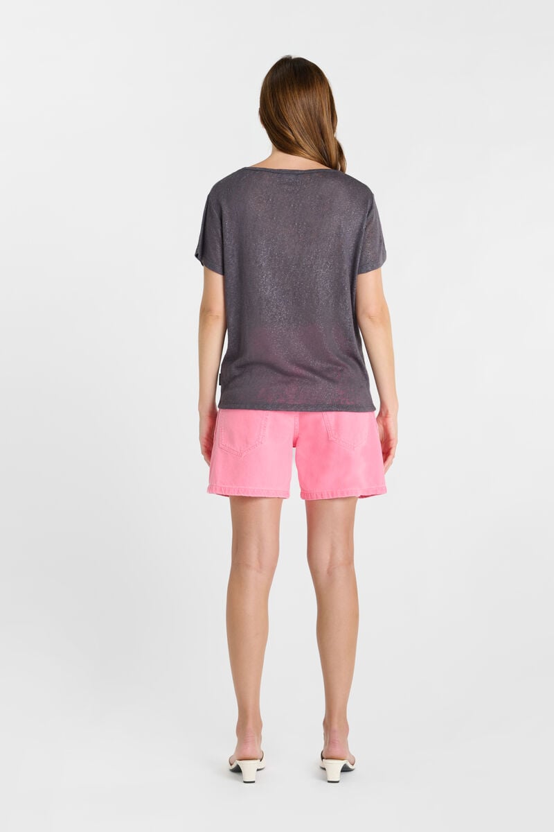 Tommy Badge T-shirt LE TEMPS DES CERISES Grey