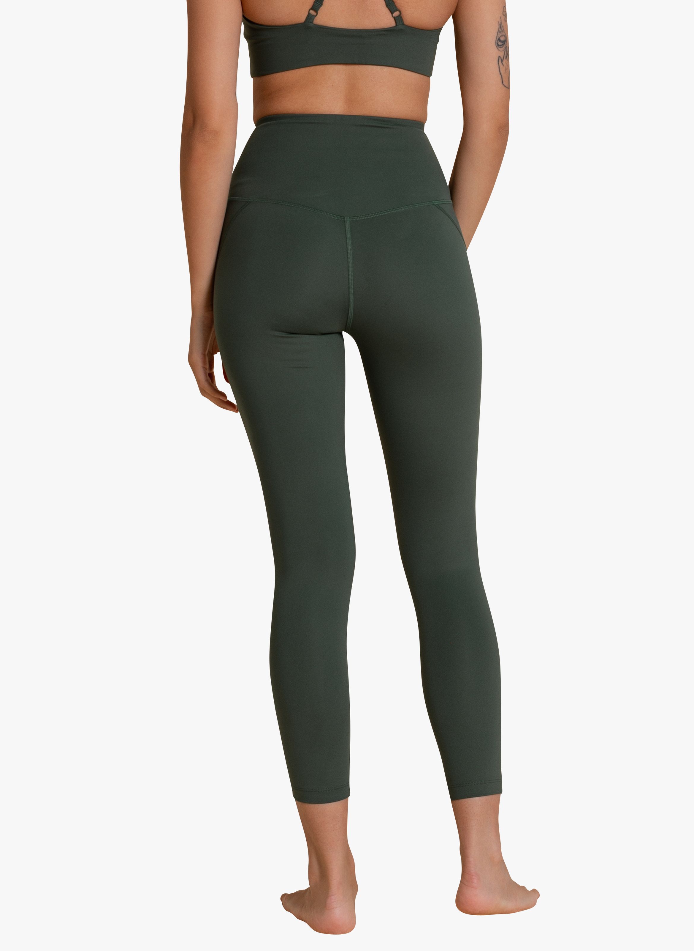 Leggings sportivi a compressione graduata GIRLFRIEND COLLECTIVE Kaki