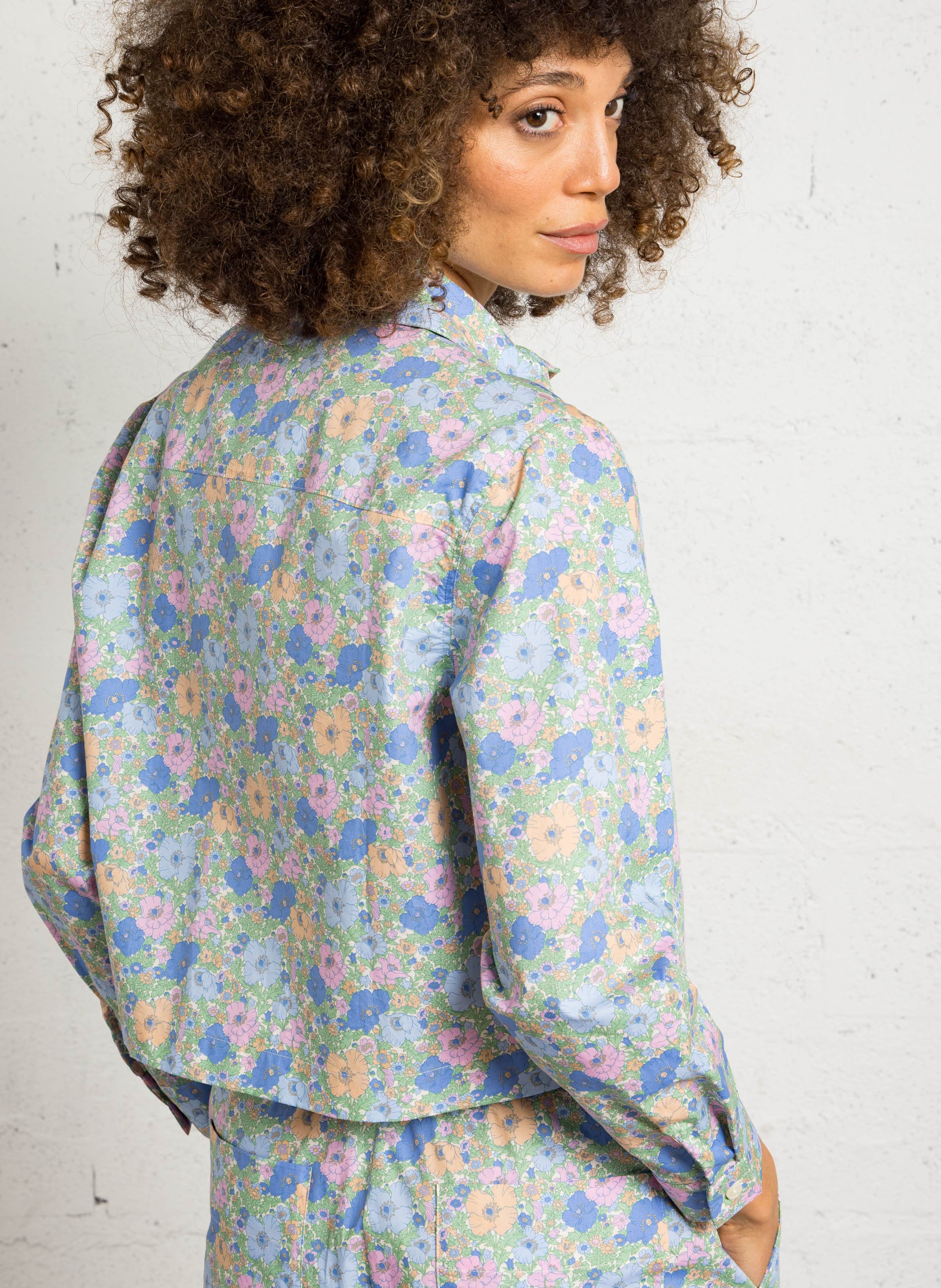 Chemise imprimée col classique DES PETITS HAUTS Multicolore