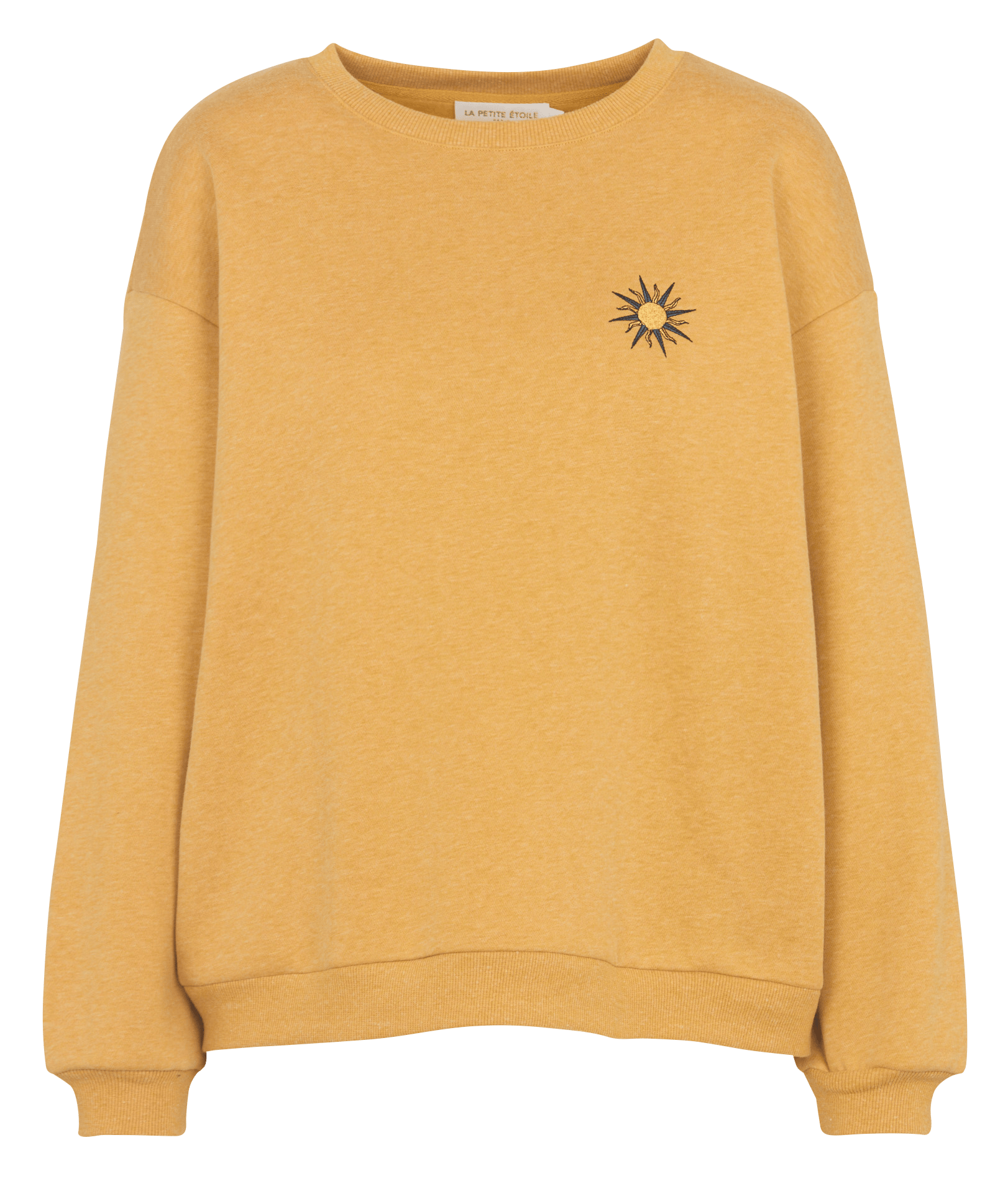 Straight-cut cotton-blend sweater with round neck LA PETITE ETOILE Multicolored