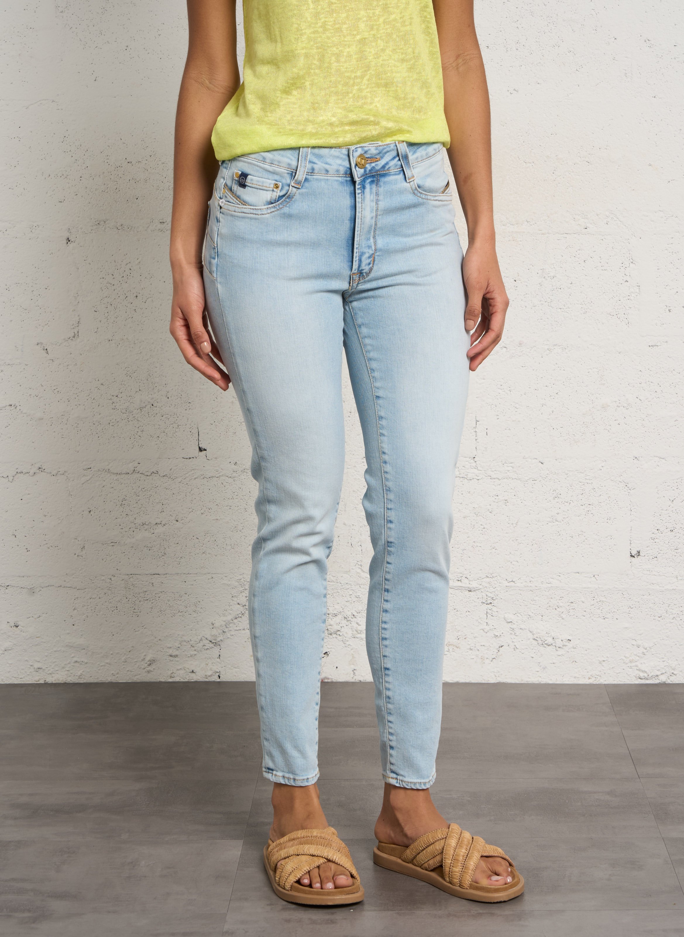 Jean slim  LE TEMPS DES CERISES Bleu