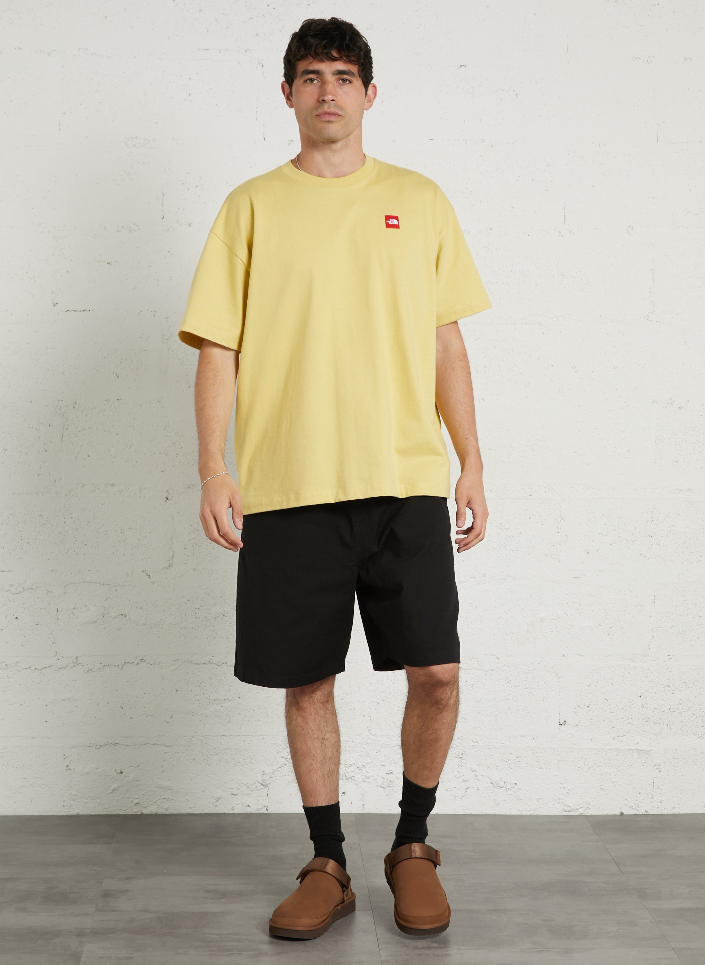 Short droit en coton mélangé THE NORTH FACE Noir