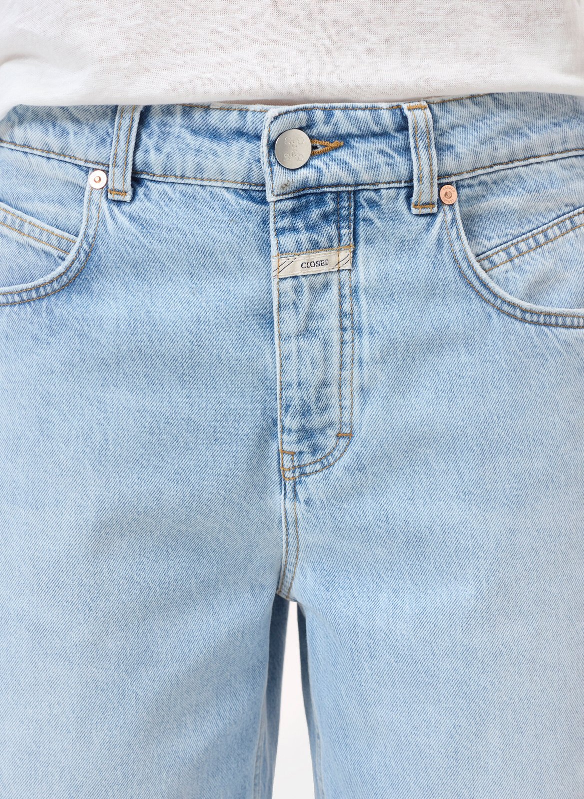Straight Bermuda shorts in cotton and recycled cotton CLOSED Blue