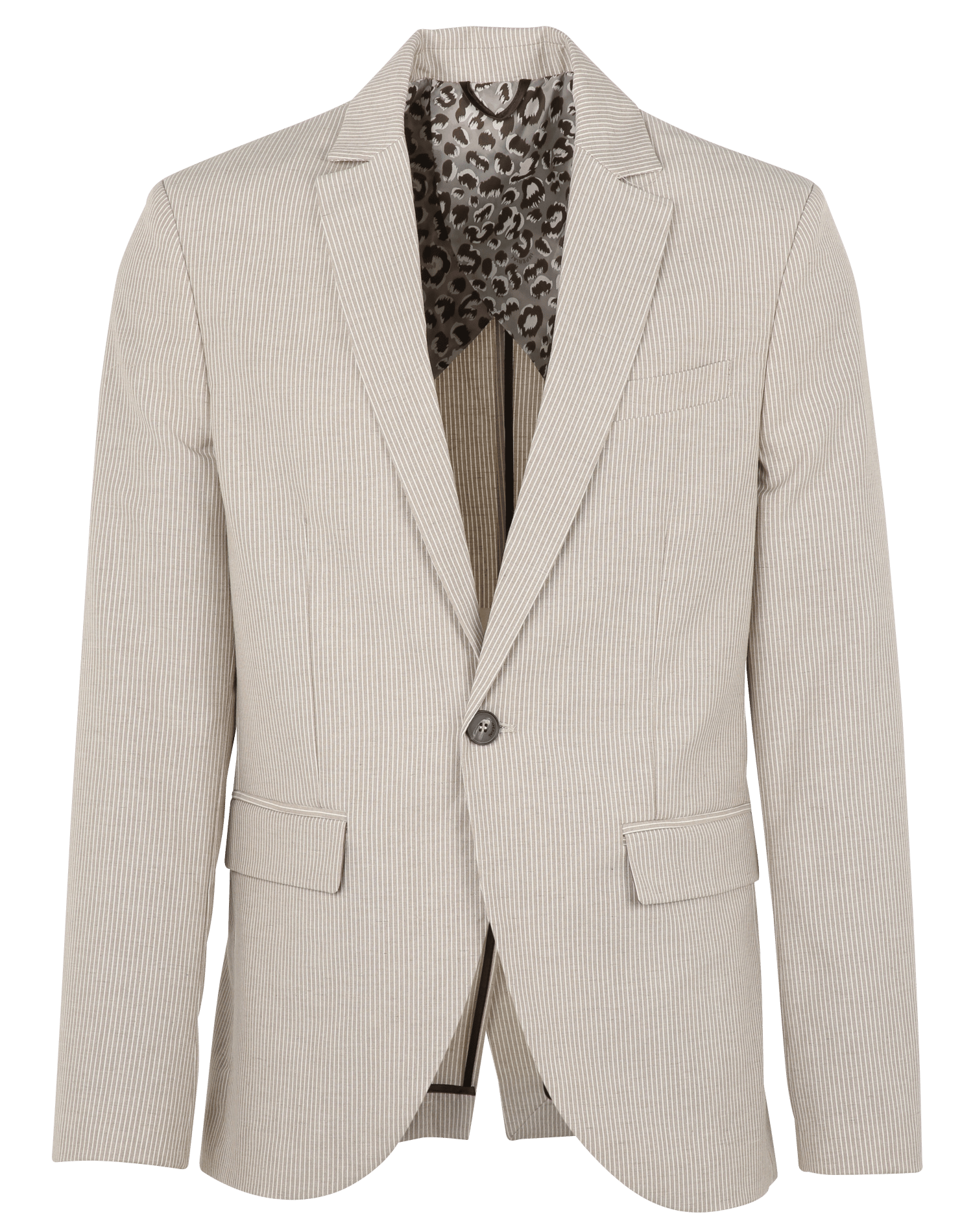 Veste tailleur droite rayée  IMPERIAL Beige