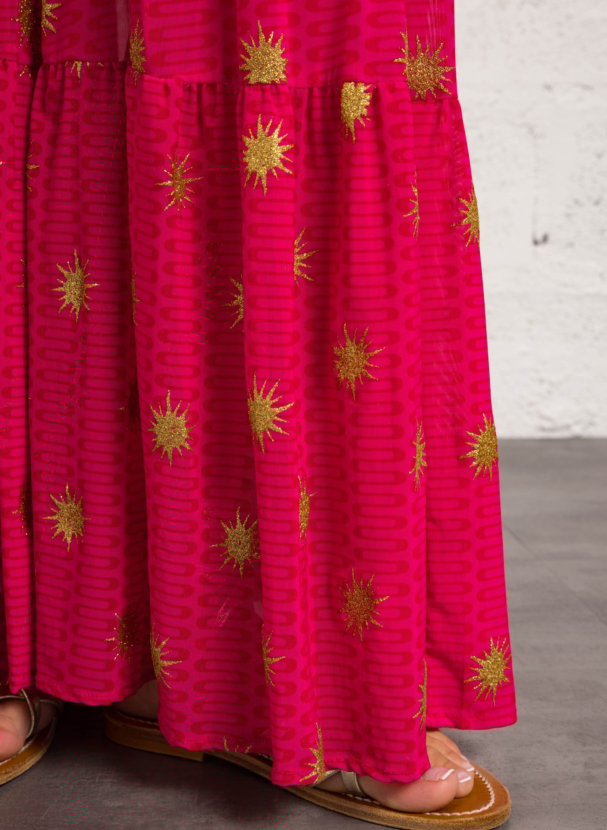 Falda larga bordada SUNDRESS Multicolor