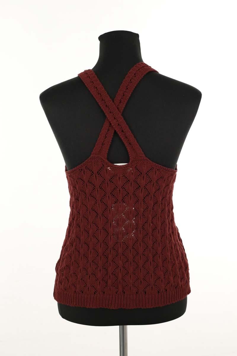 Top sans manche SEZANE - Seconde main Rouge