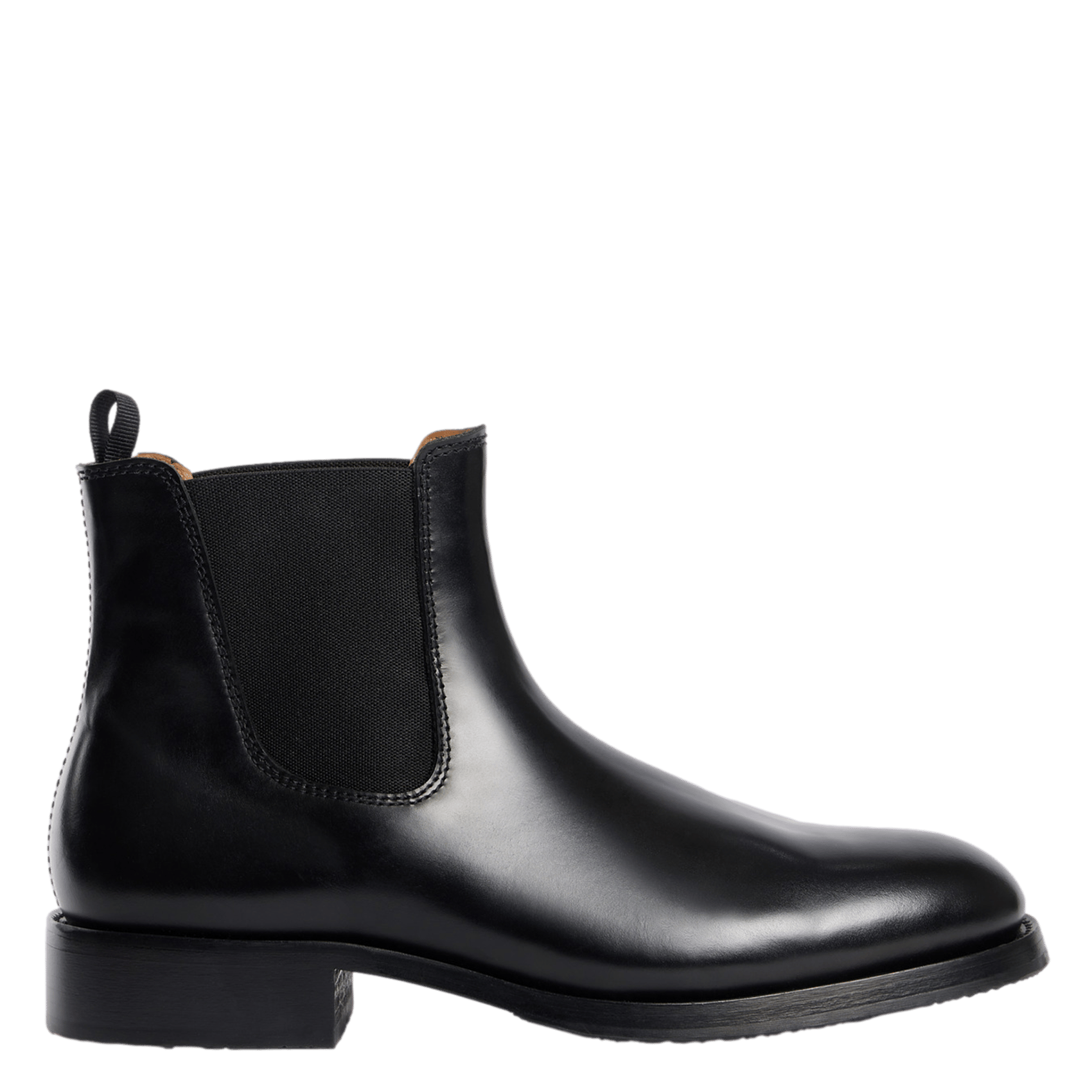 Leather mid-calf boots SANDRO Black