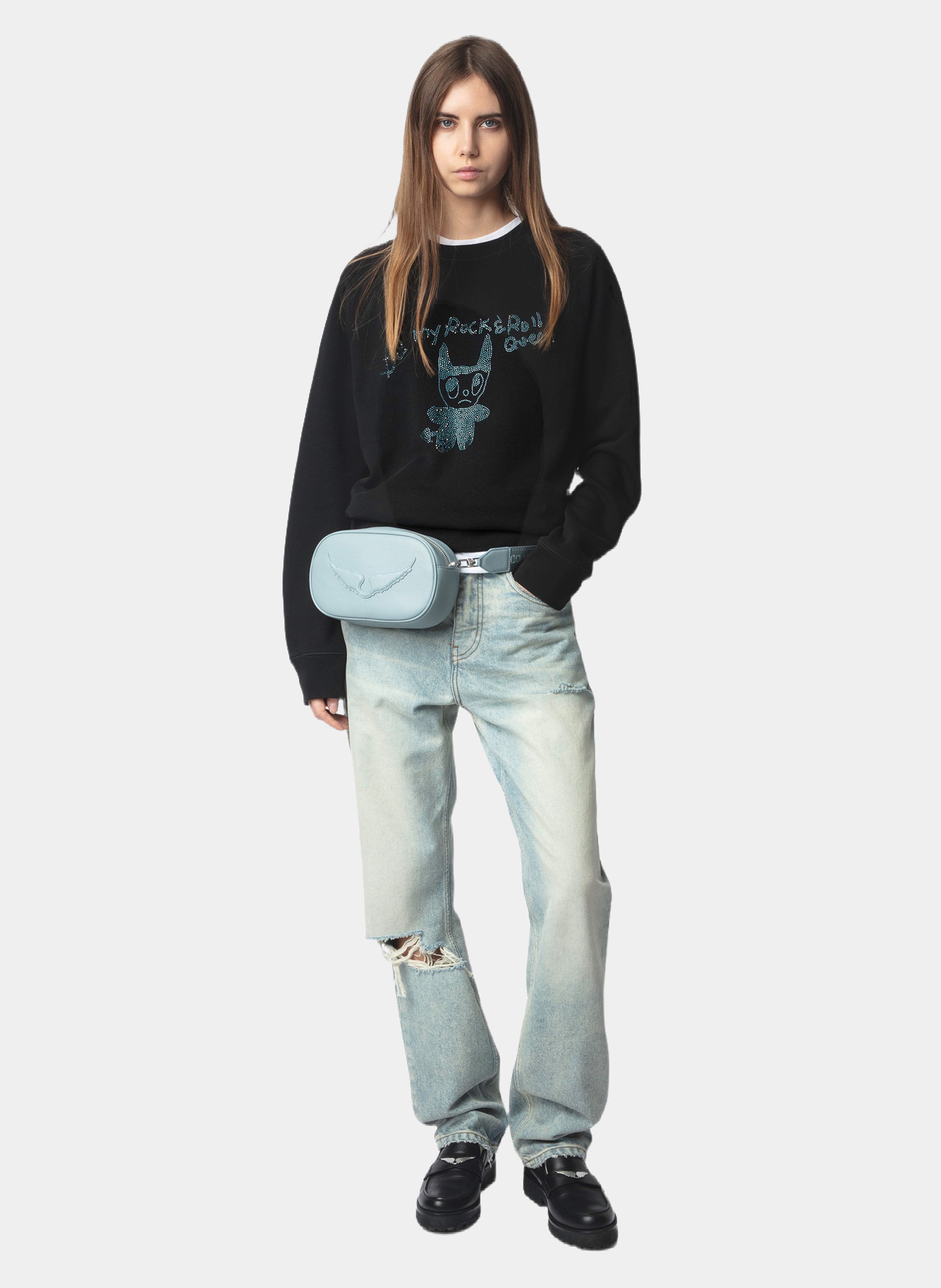 Printed cotton sweatshirt ZADIG&VOLTAIRE Black
