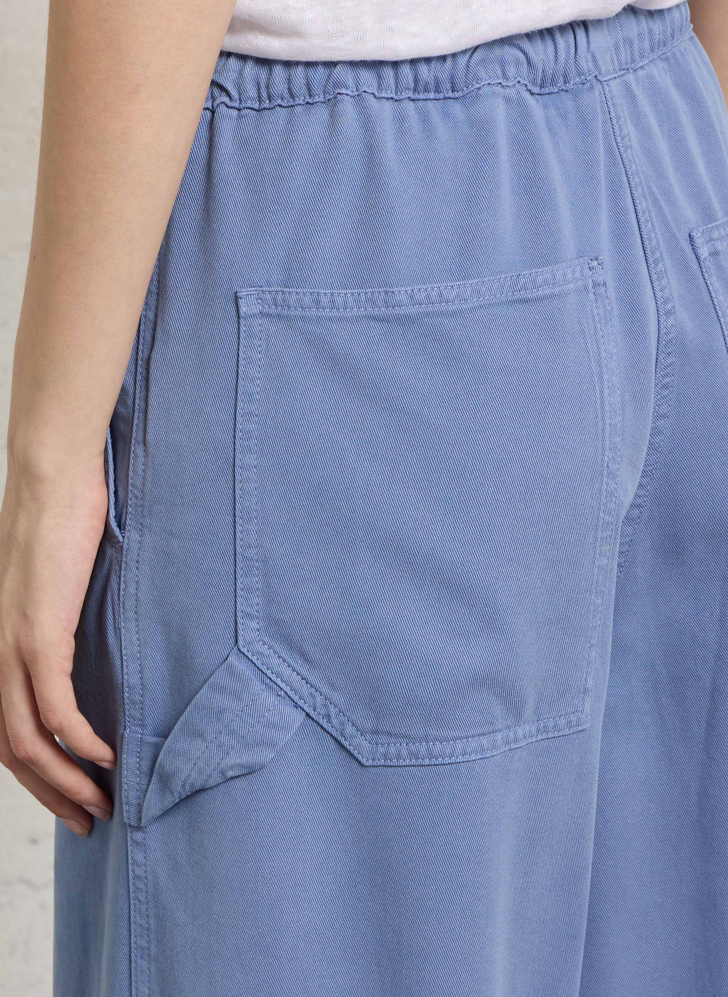 Weite, einfarbige Hose AMERICAN VINTAGE Blau