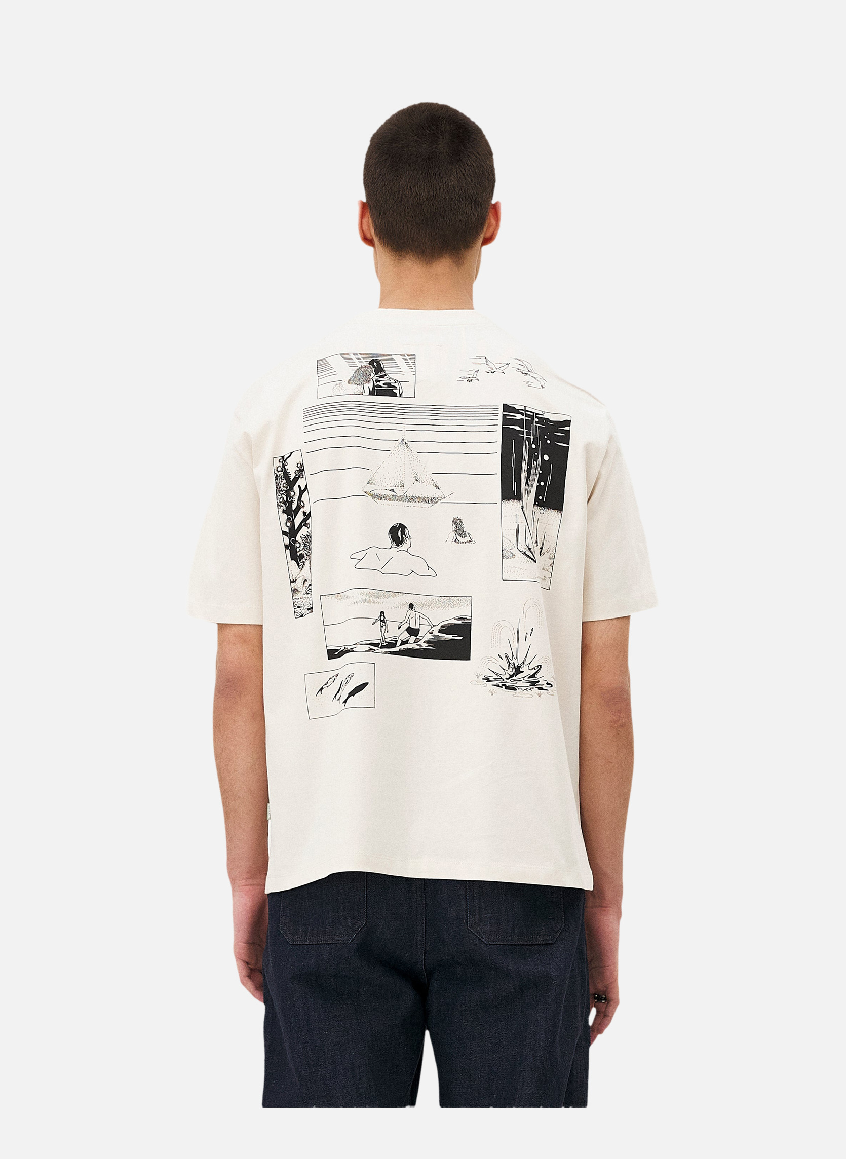Oversized T-shirt YORK MERCERON | White Noyoco Men