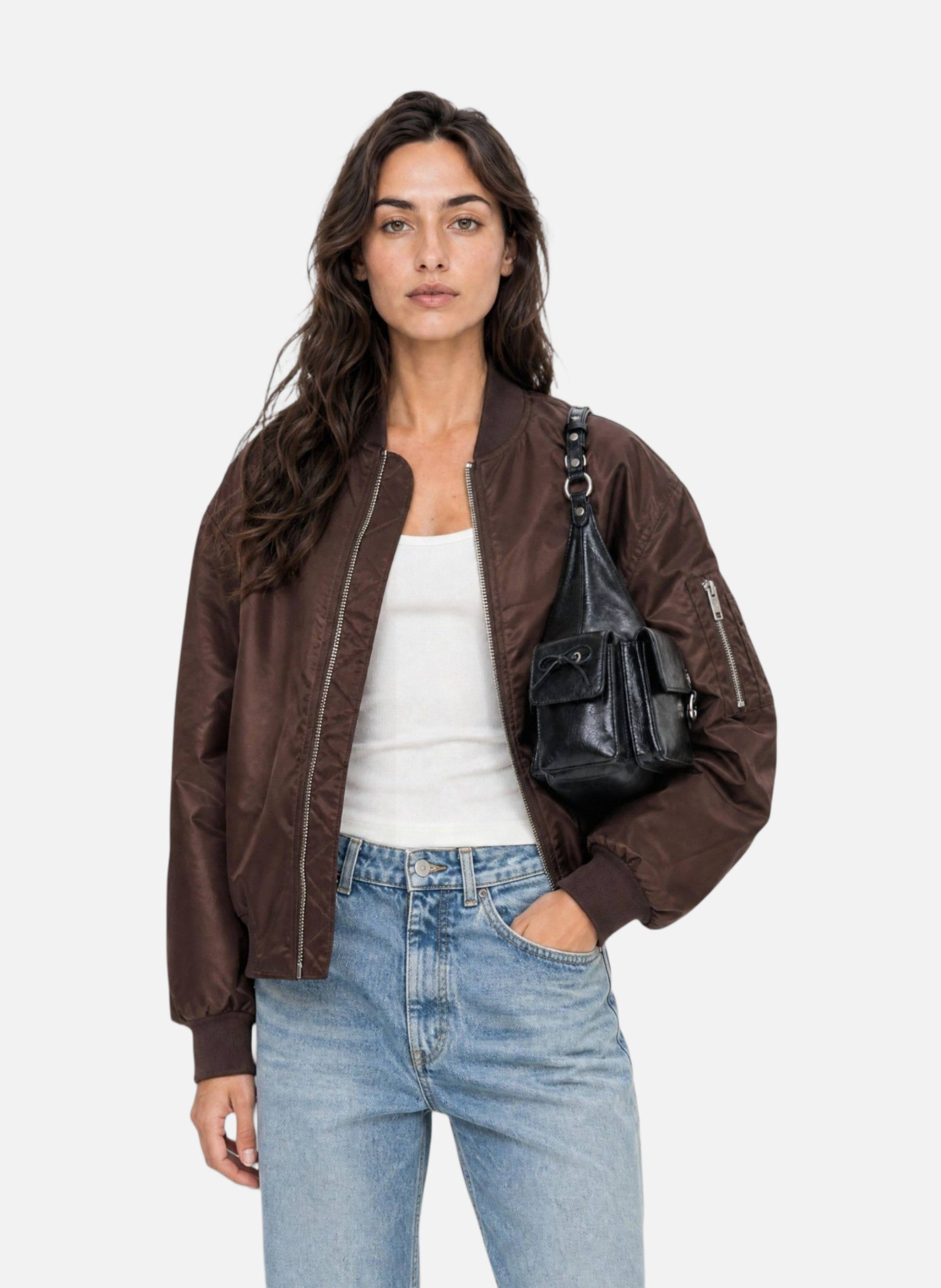 Straight cut bomber THE KOOPLES Brown