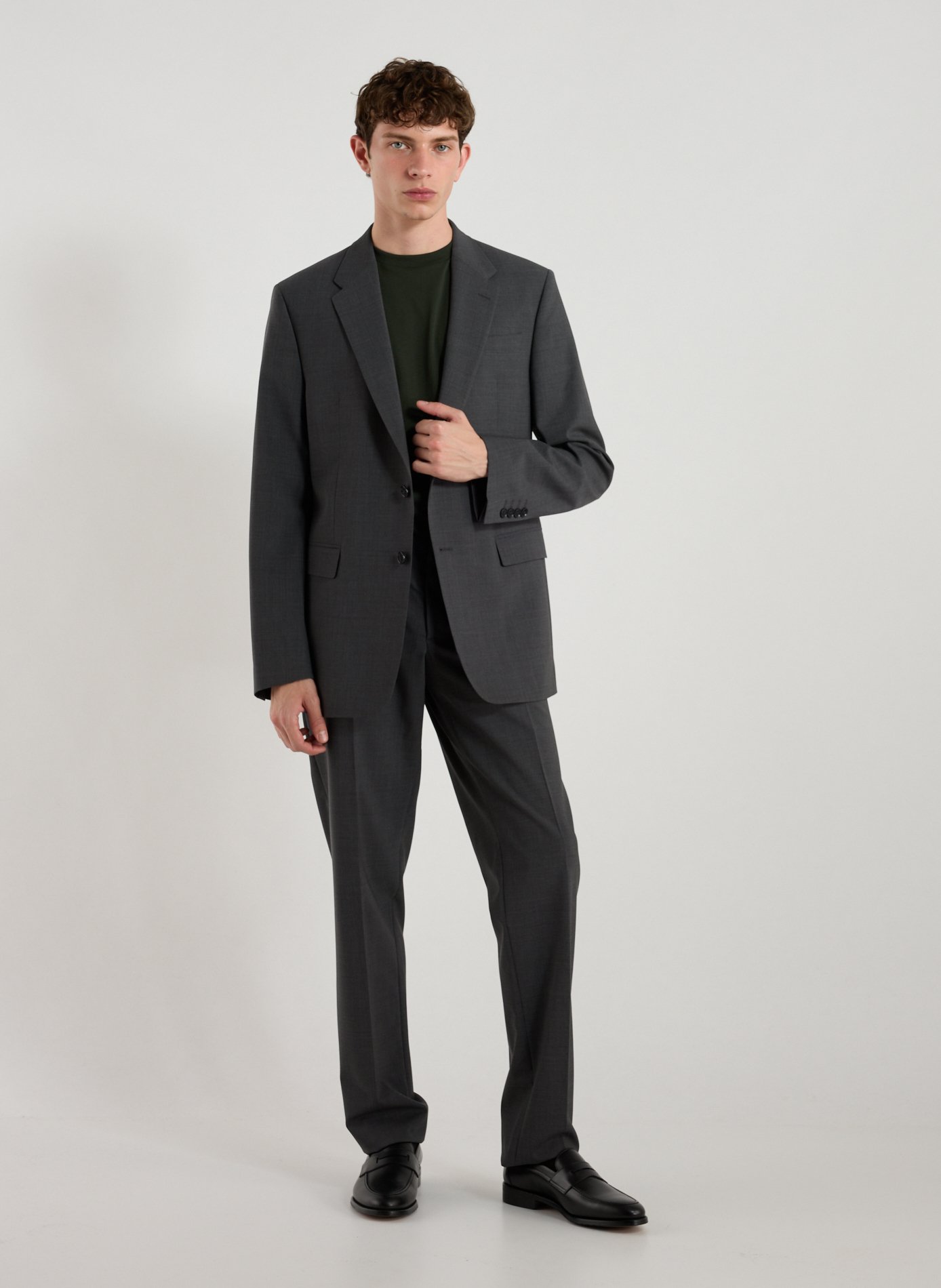 Mixed wool suit jacket from dostum-d. AU PRINTEMPS PARIS Grey