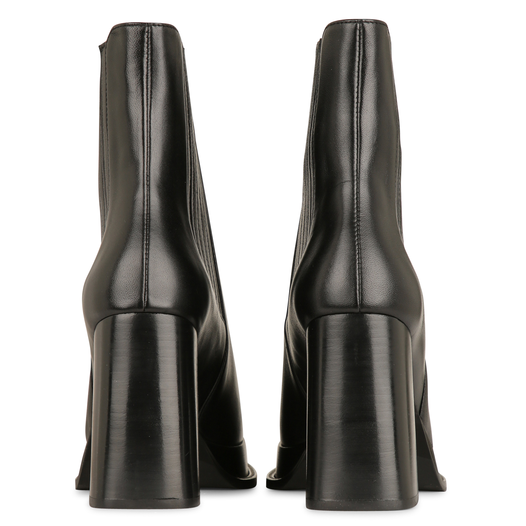 Bottines à plateformes en cuir BOBBIES Noir