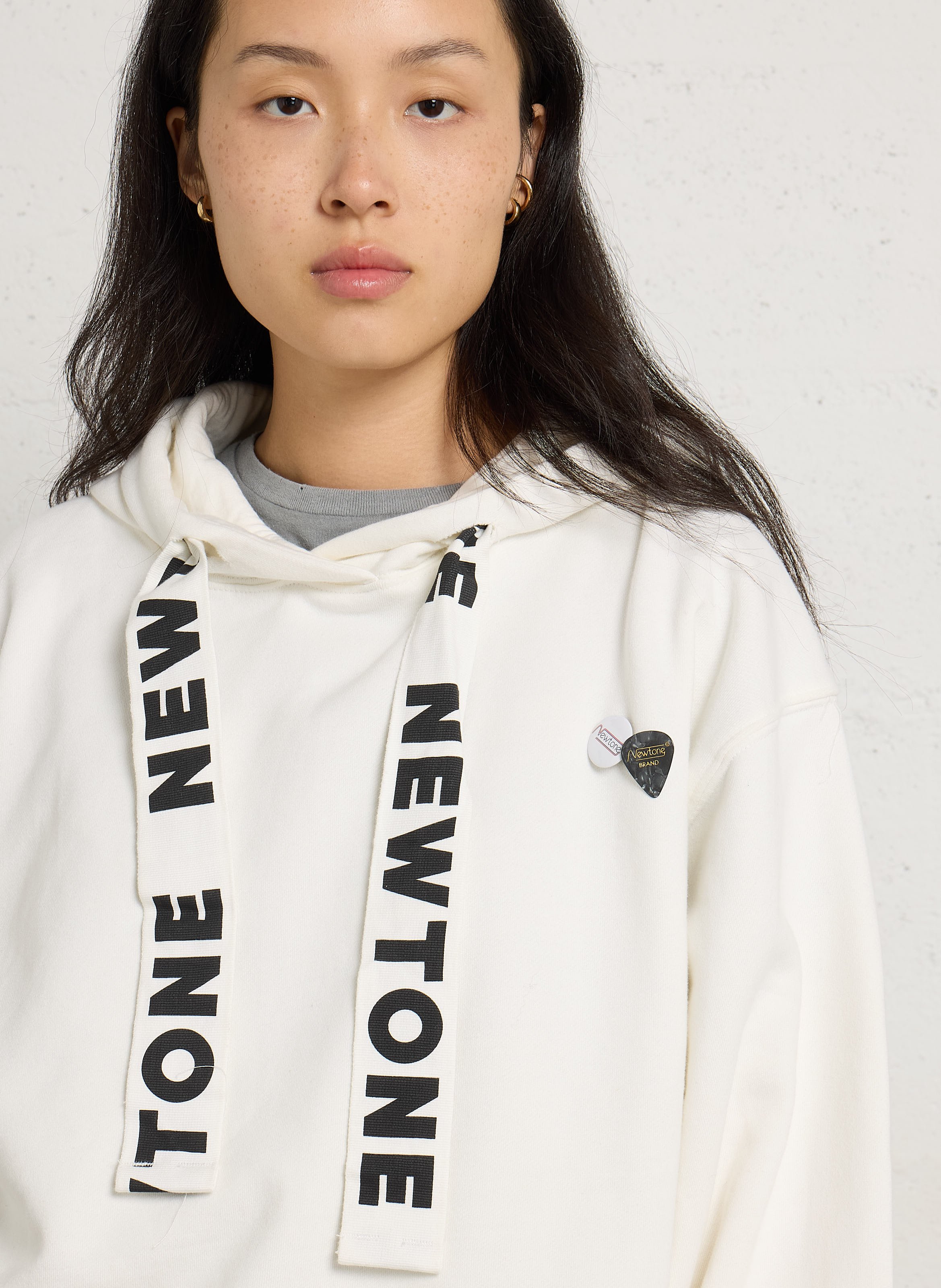 Sweat col rond en coton mélangé NEWTONE Beige