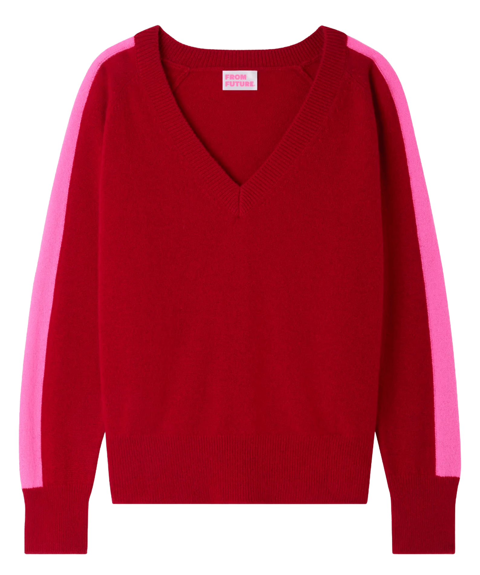 Pull droit en cachemire FROM FUTURE Rouge