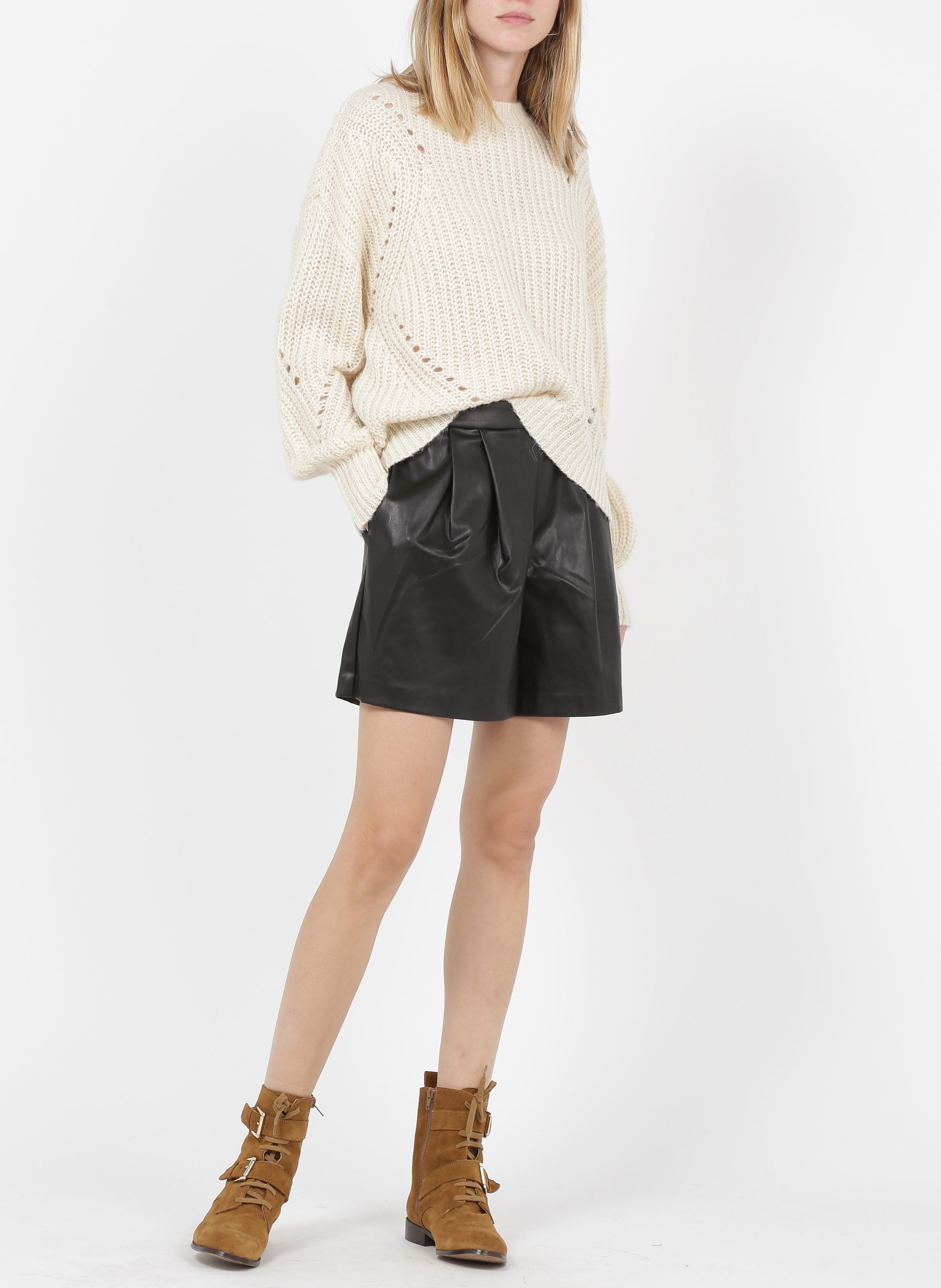 Flared shorts VILA Black