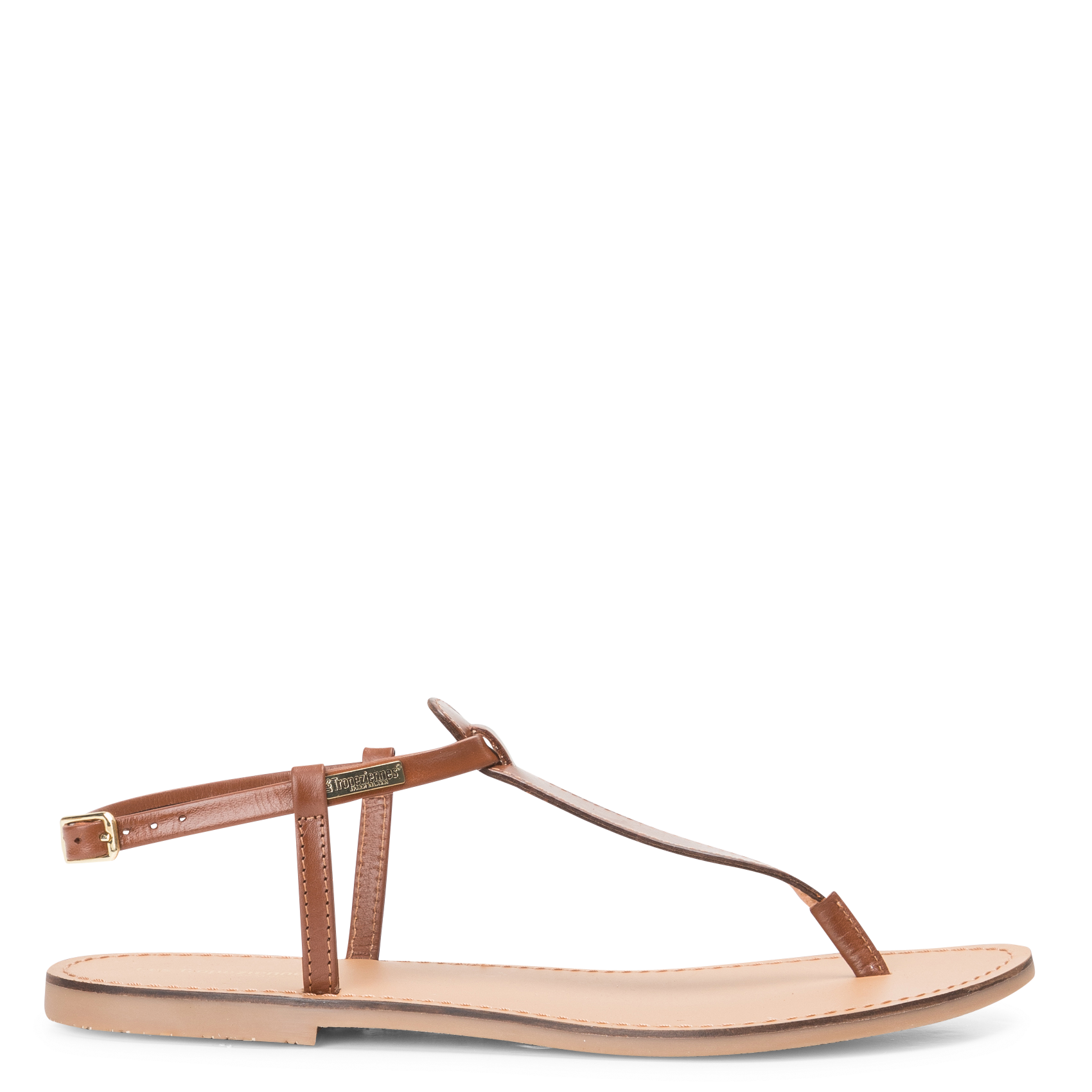 Flache Ledersandalen LES TROPEZIENNES PAR M.BELARBI Braun