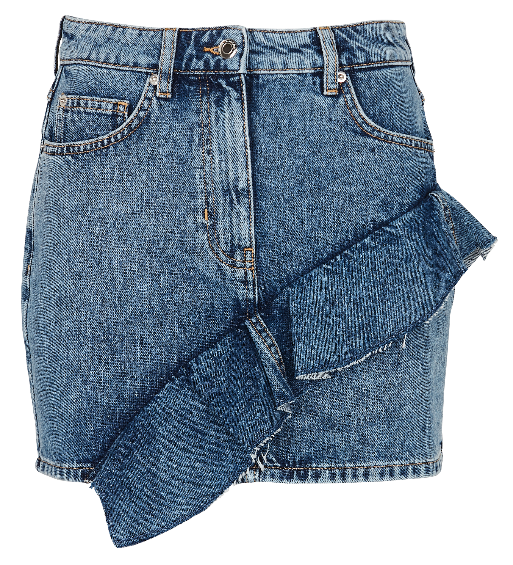 Jupe courte en coton IRO Bleu