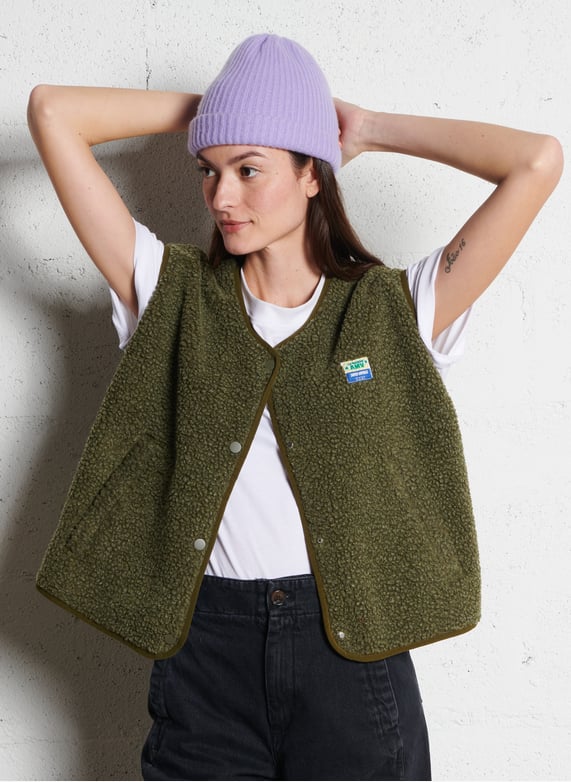 Dames Mouwloos Gebreid Strandvest met V-hals - Belleza Dames Mouwloos Gebreid Strandvest met V-hals - Belleza