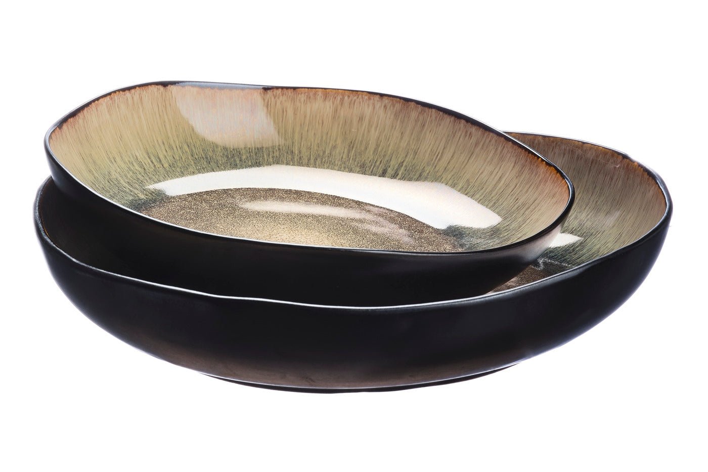 Corbeille à fruits iris ø27,5cm et ø32,5cm - 2 pièces - marron sauvage BJORN Marron