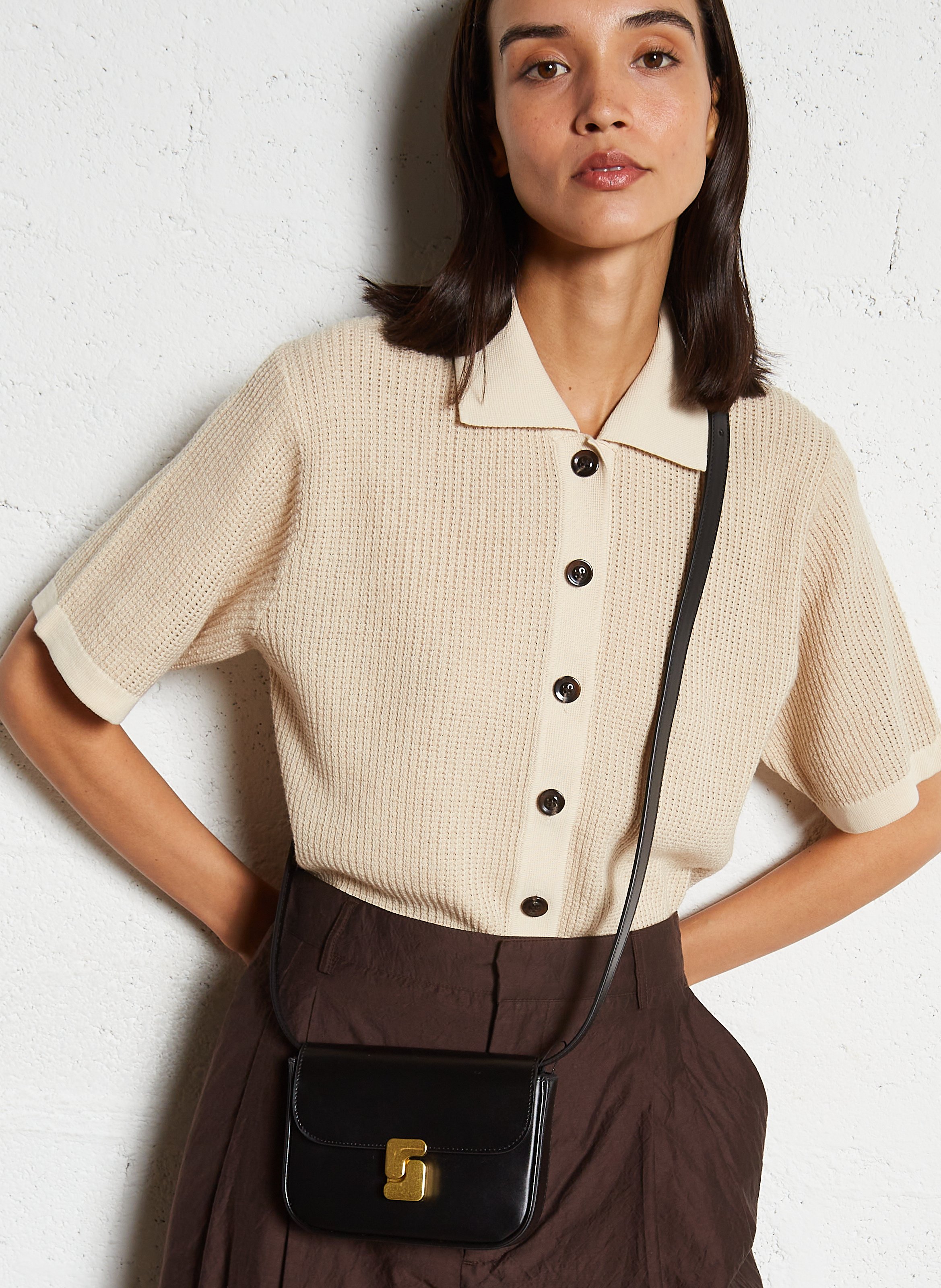 Brieftasche aus Leder SOEUR Schwarz