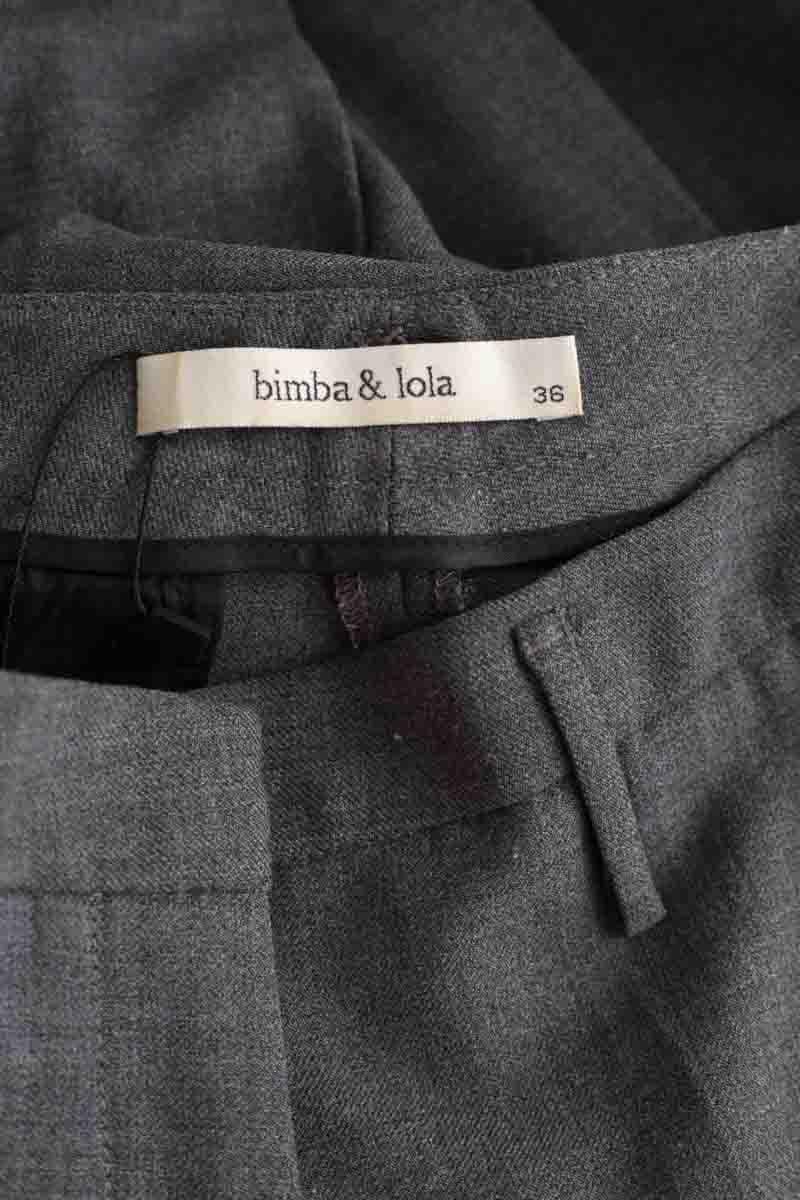 Alpha slim wool trousers BIMBA Y LOLA - Seconde main Grey