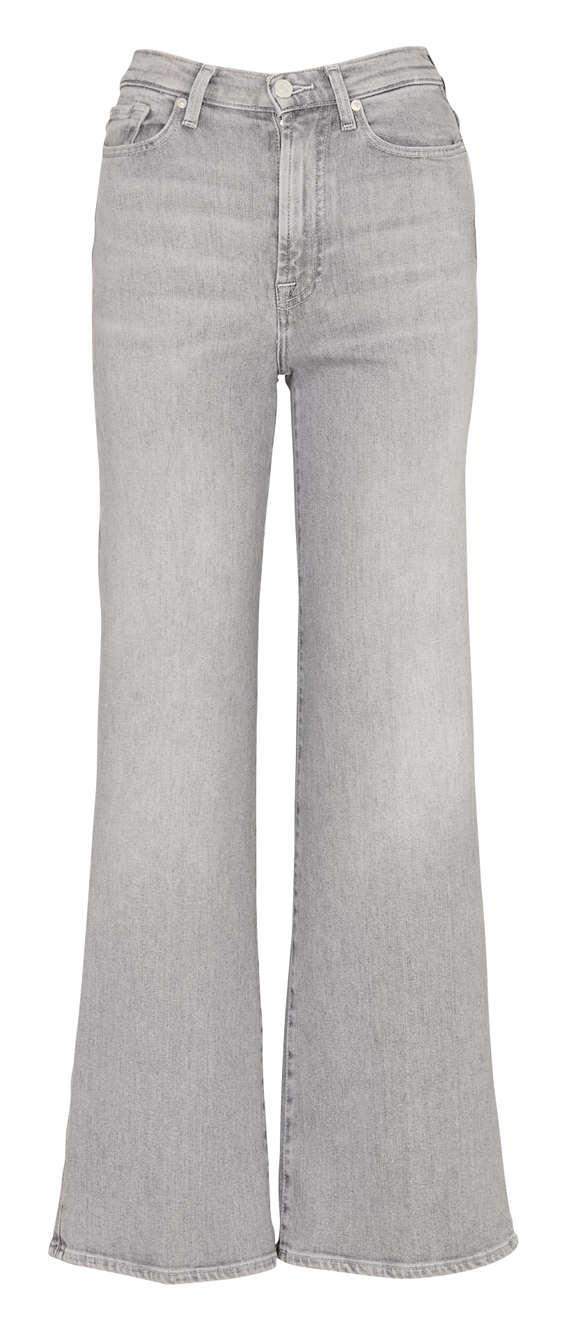 Flared jeans - katoenblend 7 FOR ALL MANKIND Grijs