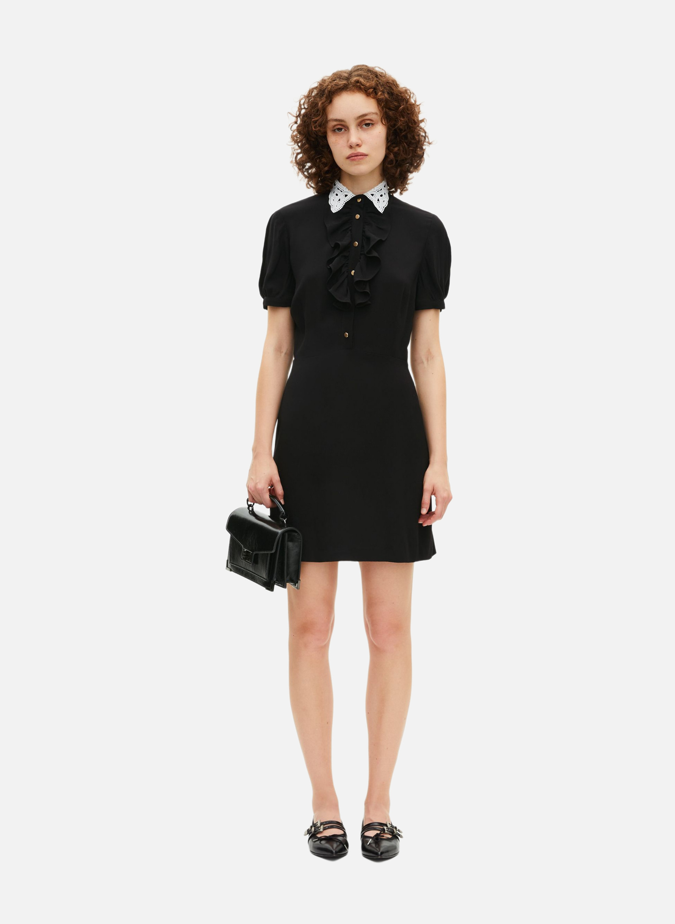 Cotton dress THE KOOPLES Black
