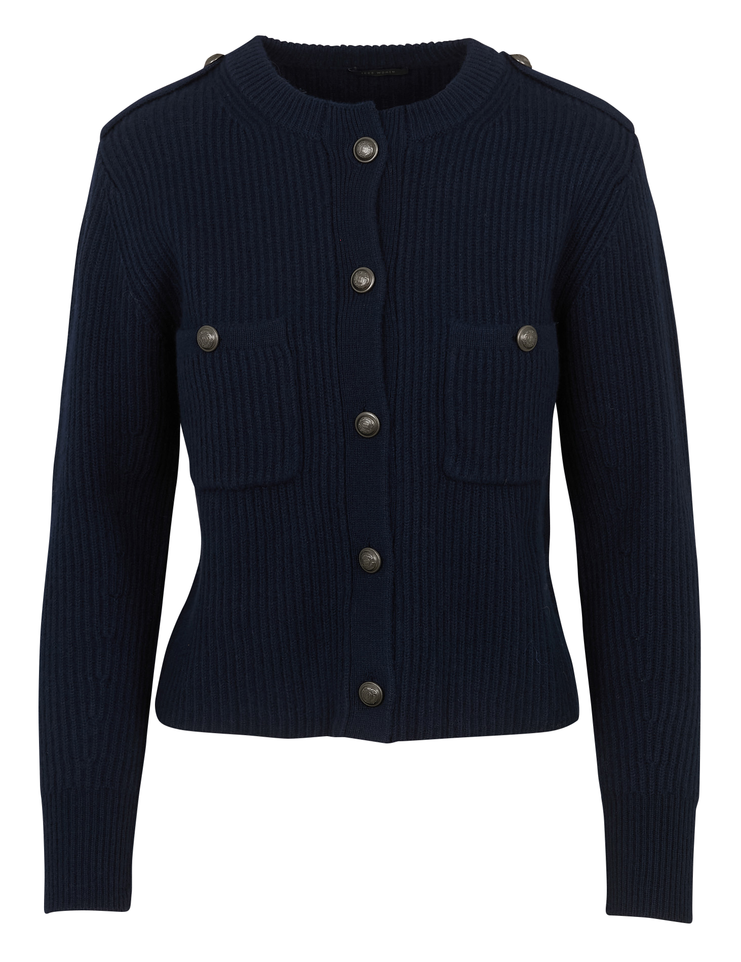 Gilet en laine col rond  IKKS Bleu