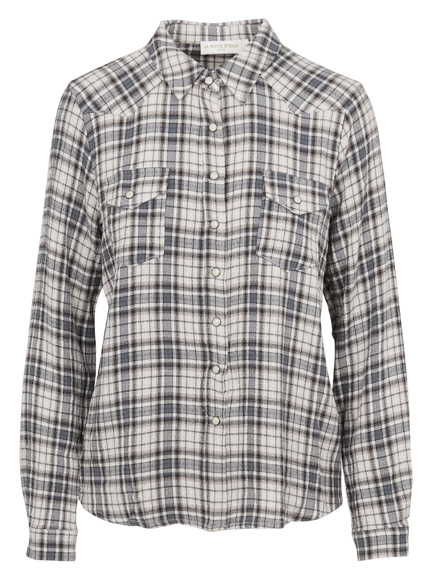 Chemise droite à carreaux  LA PETITE ETOILE Multicolore