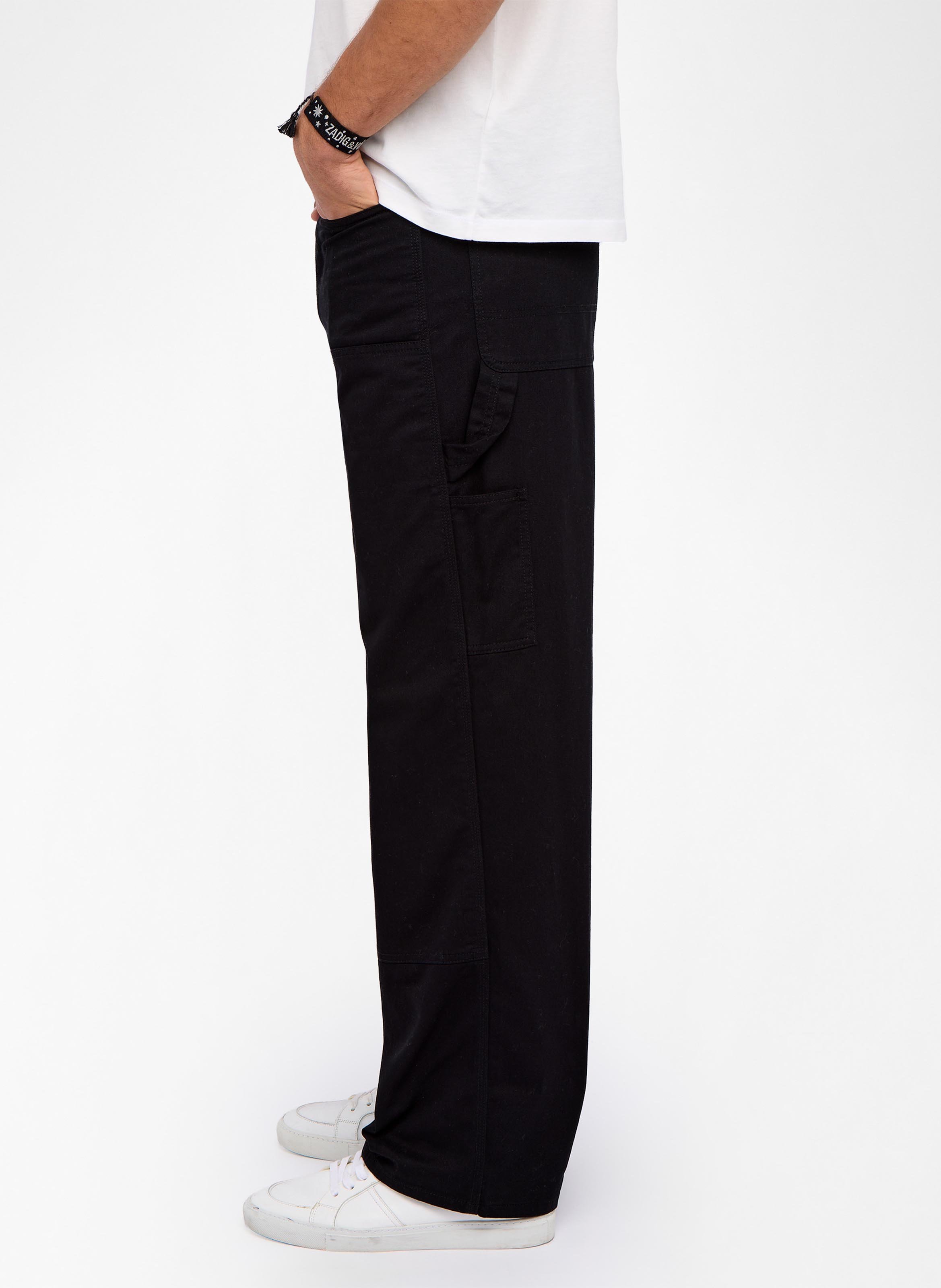 Pantalon large en coton ZADIG&VOLTAIRE Noir