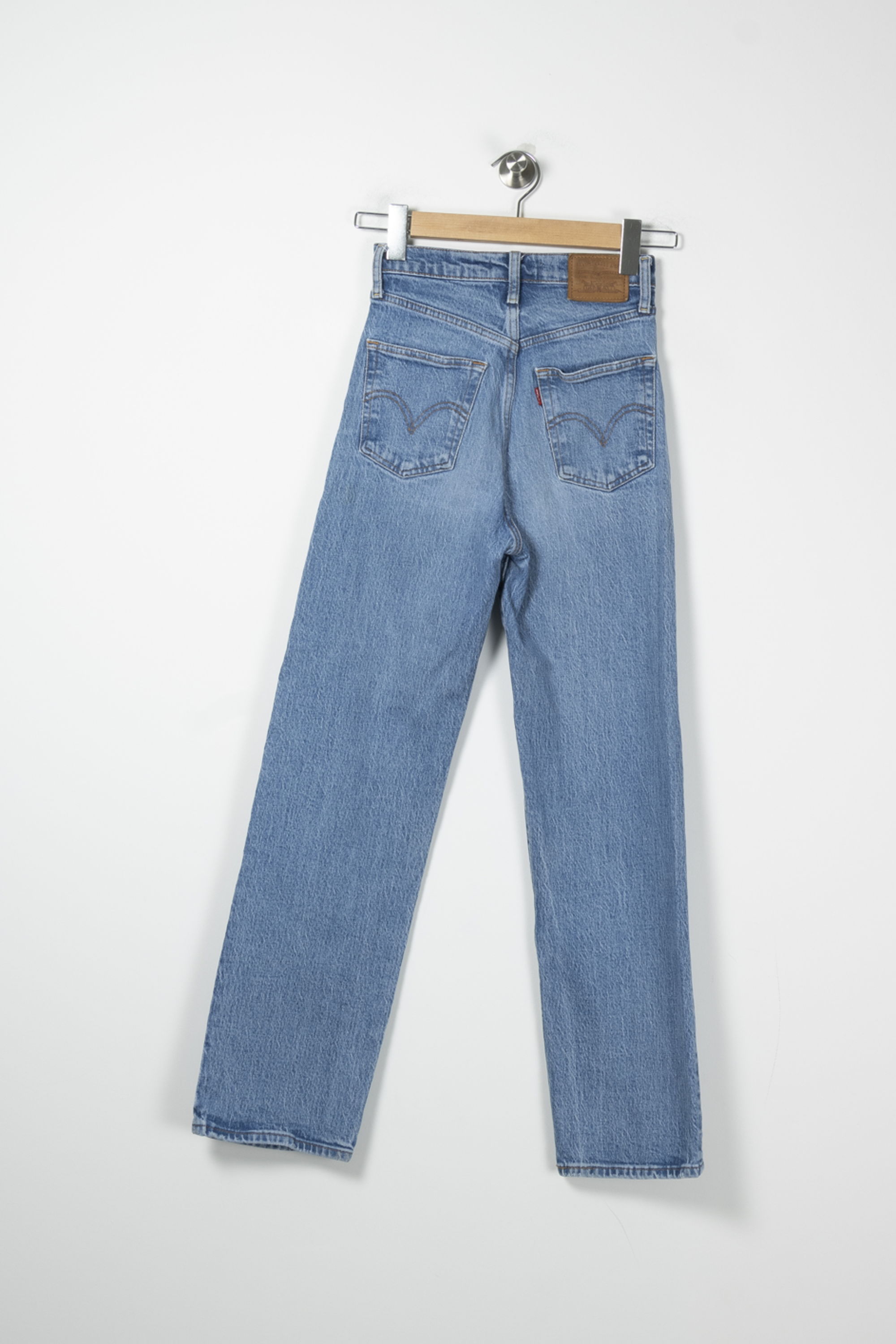 Cropped slim jeans with studs LEVI'S - Seconde main Blue