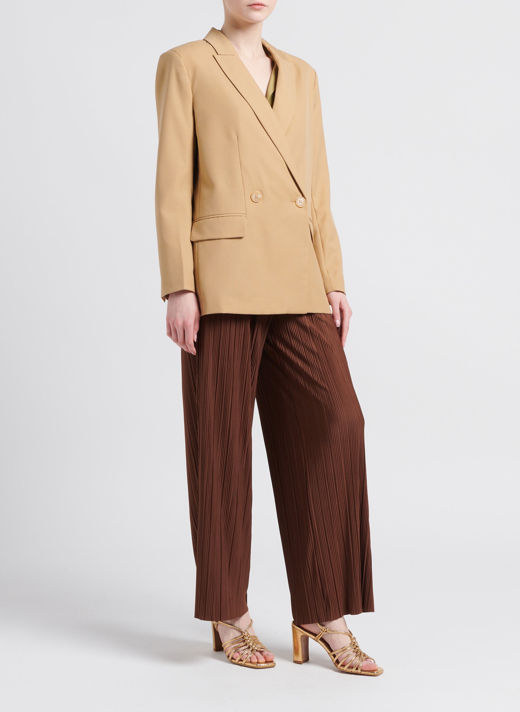 Veste col tailleur  SECOND FEMALE Beige