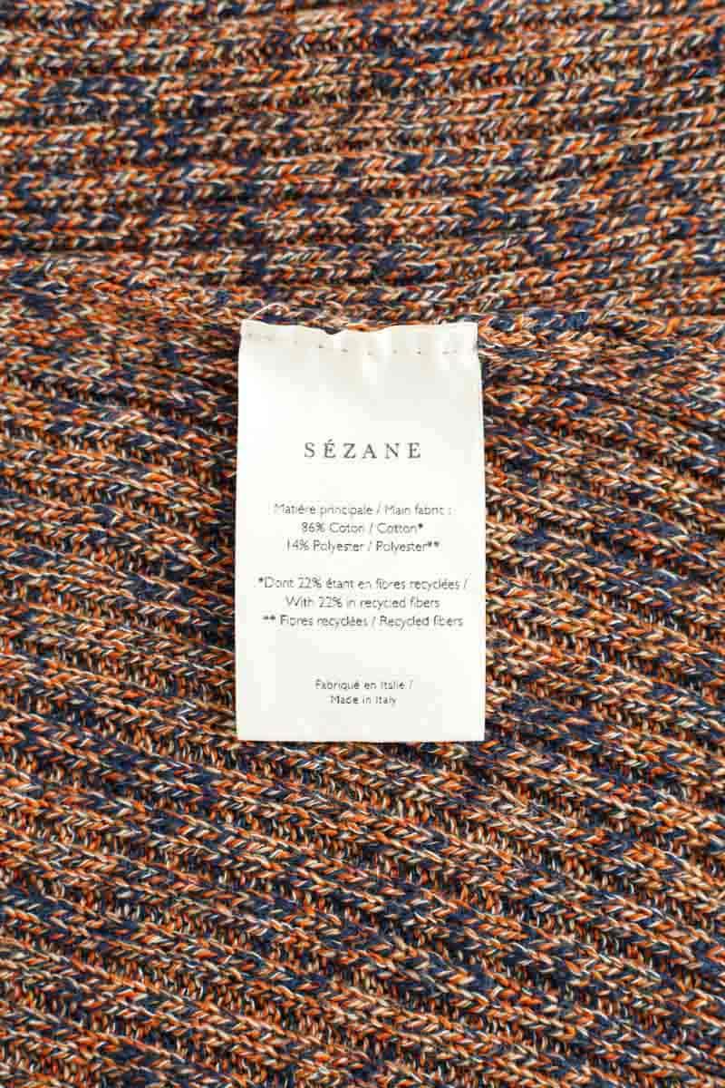 Azawood sleeveless top SEZANE - Seconde main Orange