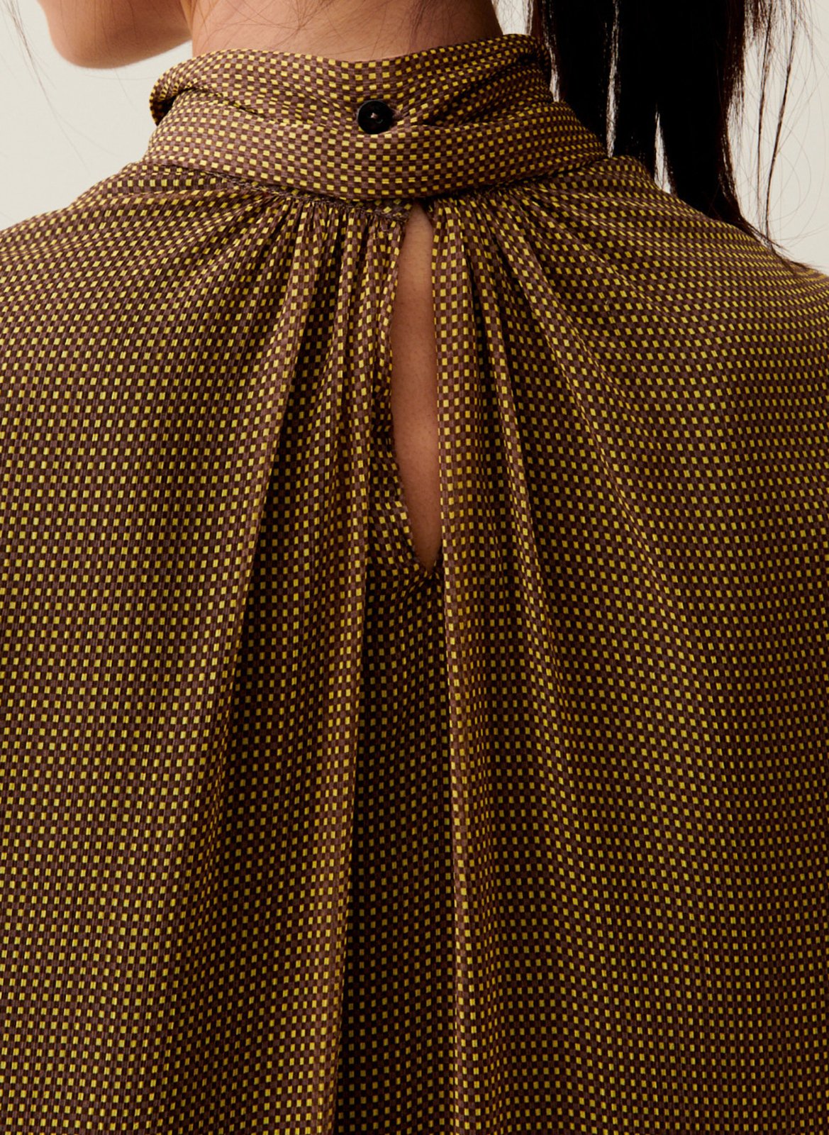 Robe courte col lavallière  CLAUDIE PIERLOT Jaune