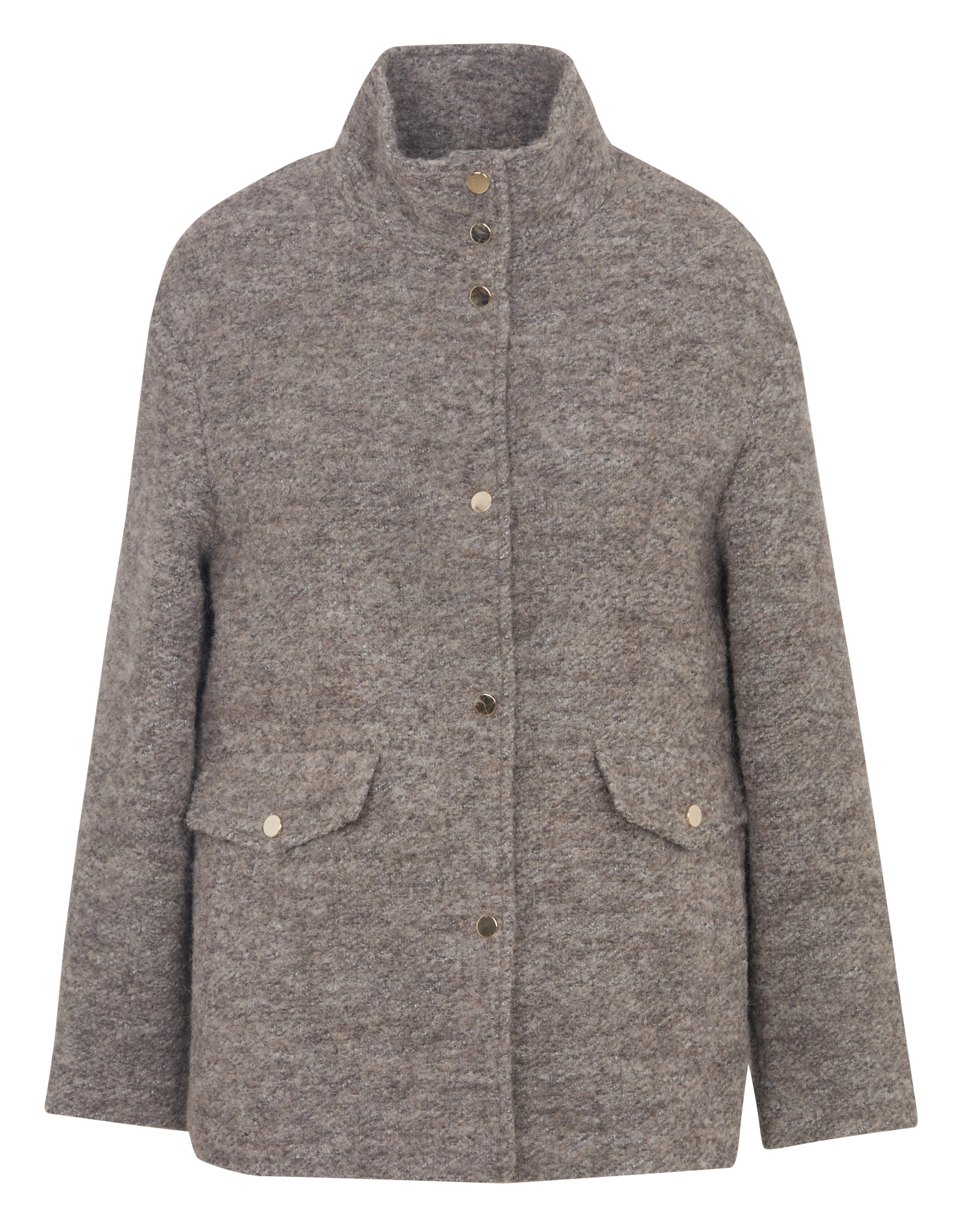 Veste col montant en laine mélangée MAISON 123 Gris
