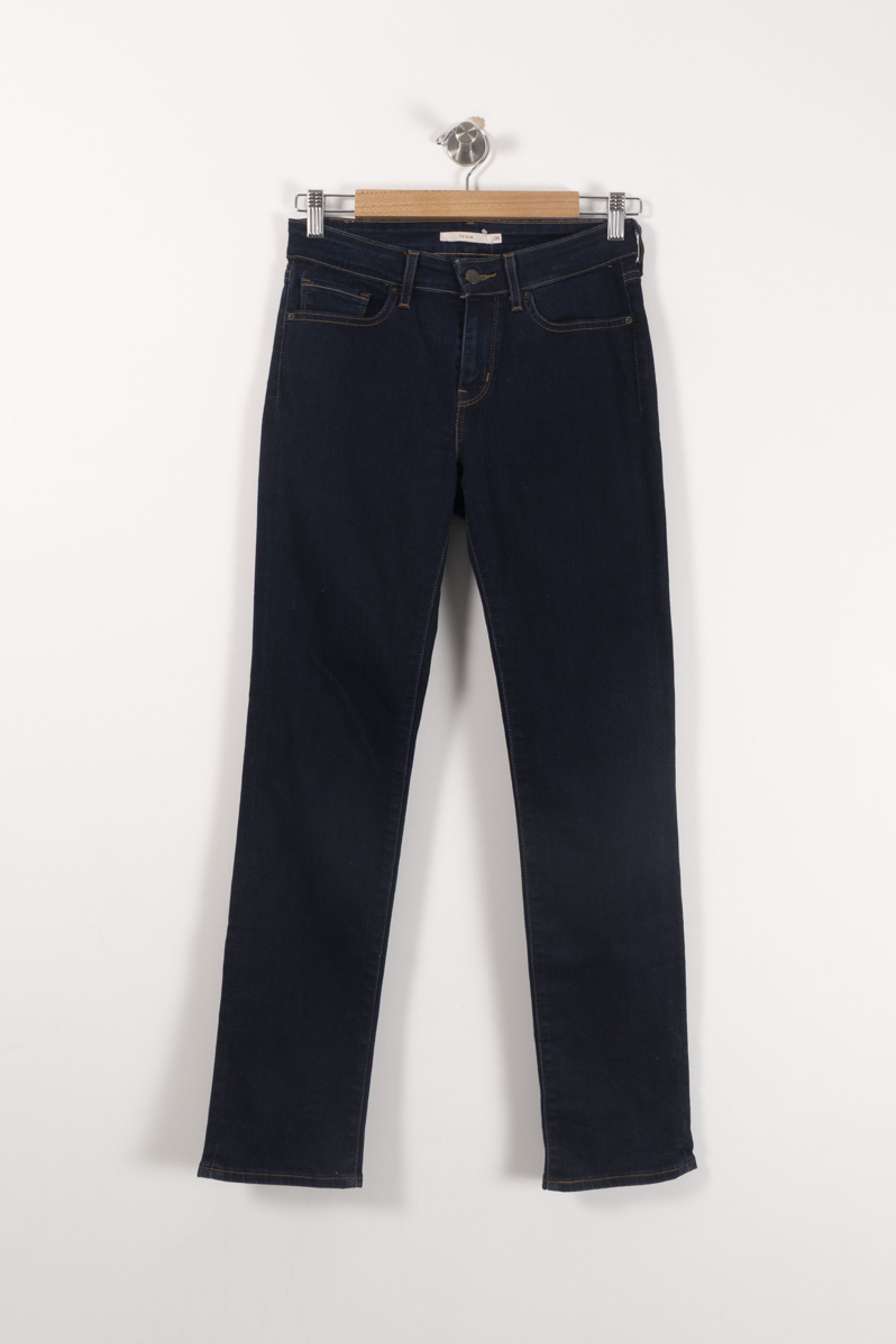 Cropped slim jeans with studs LEVI'S - Seconde main Blue