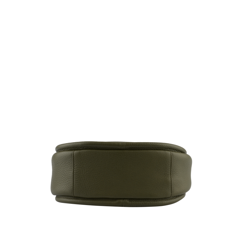 Calfskin leather shoulder bag Green