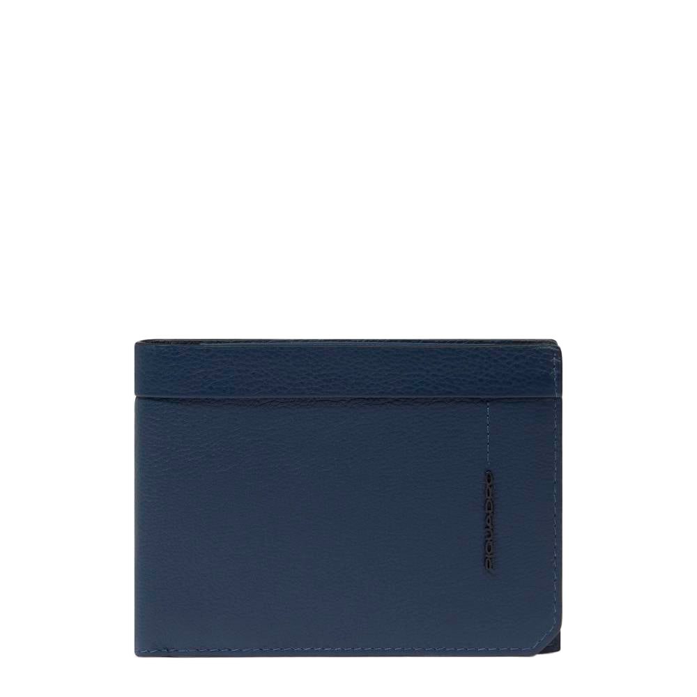 Babylon leather wallet PIQUADRO Blue