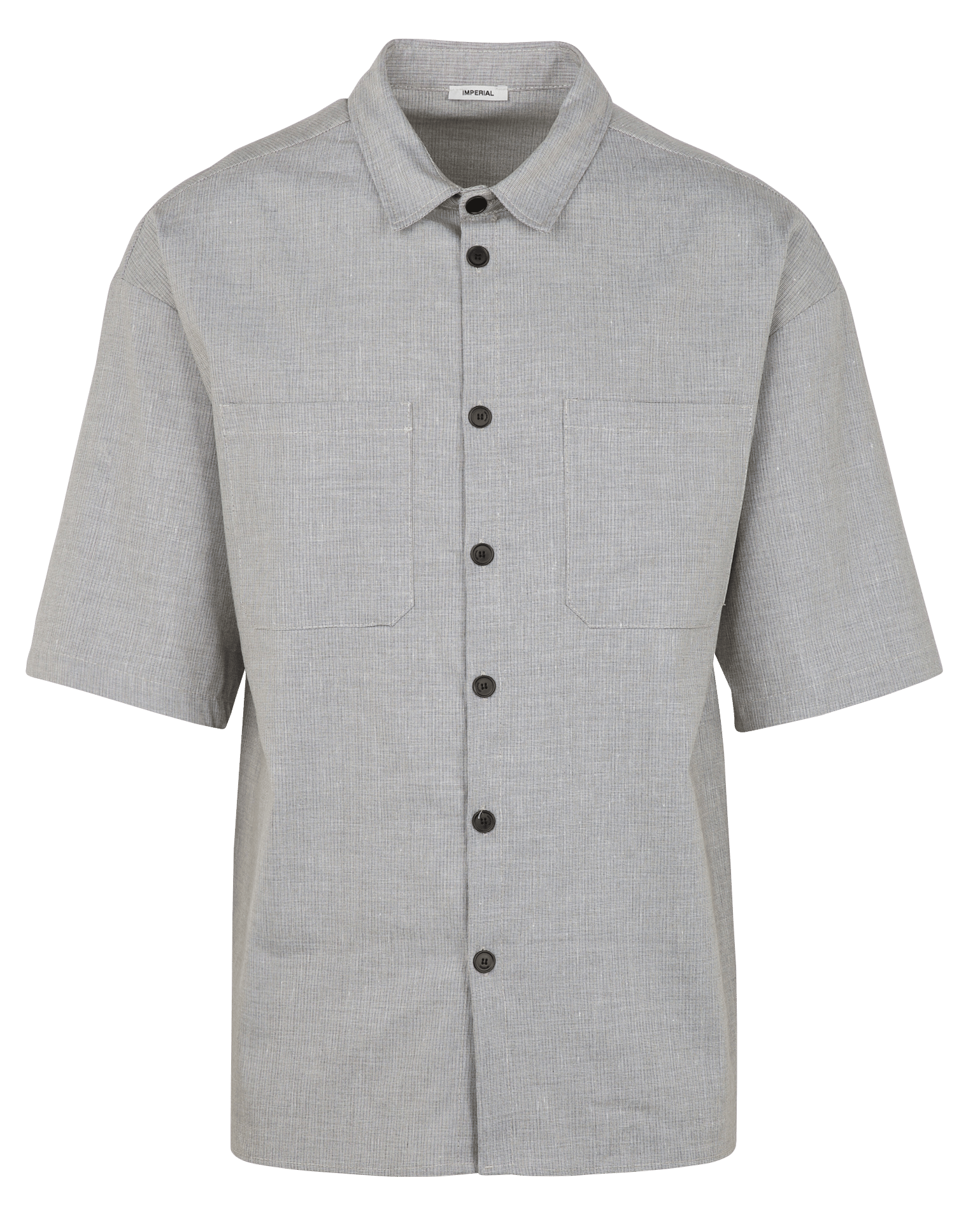 Kurzärmlige Bluse mit Print IMPERIAL Grau