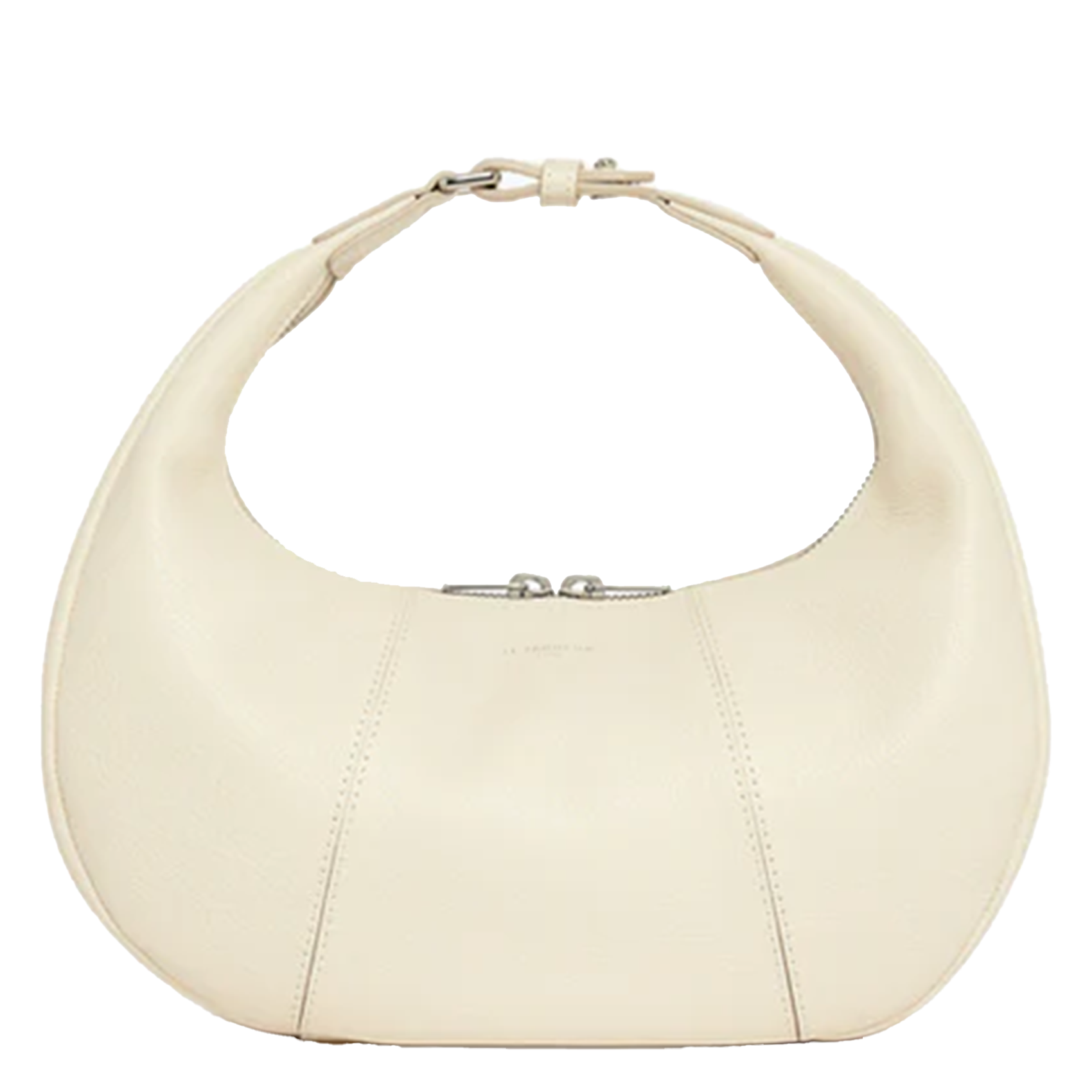 Kleine Hobo-Tasche mit Reißverschluss aus genarbtem Leder LE TANNEUR