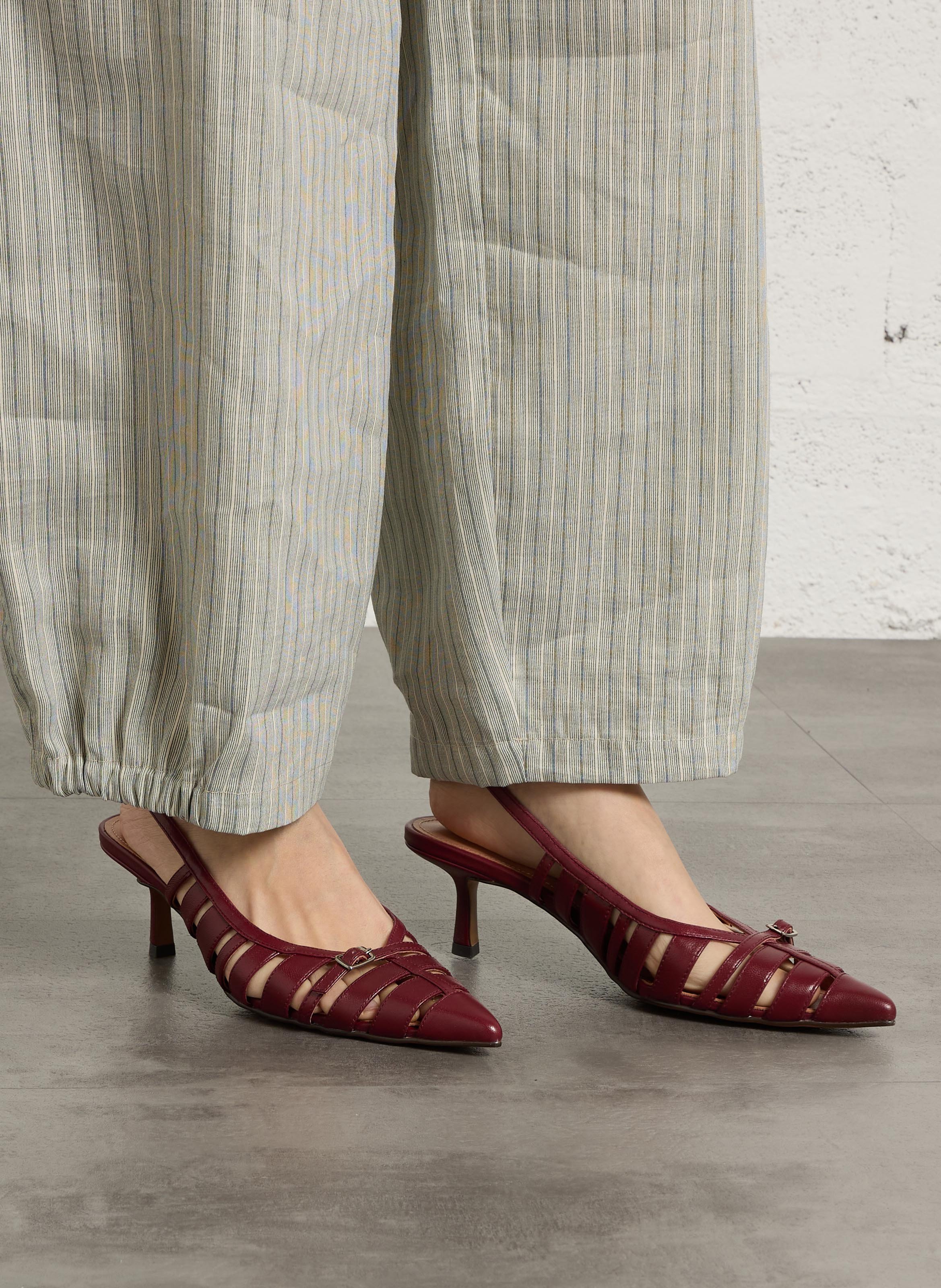 Alice - Ledersandalen mit Absatz BIBI LOU Rot