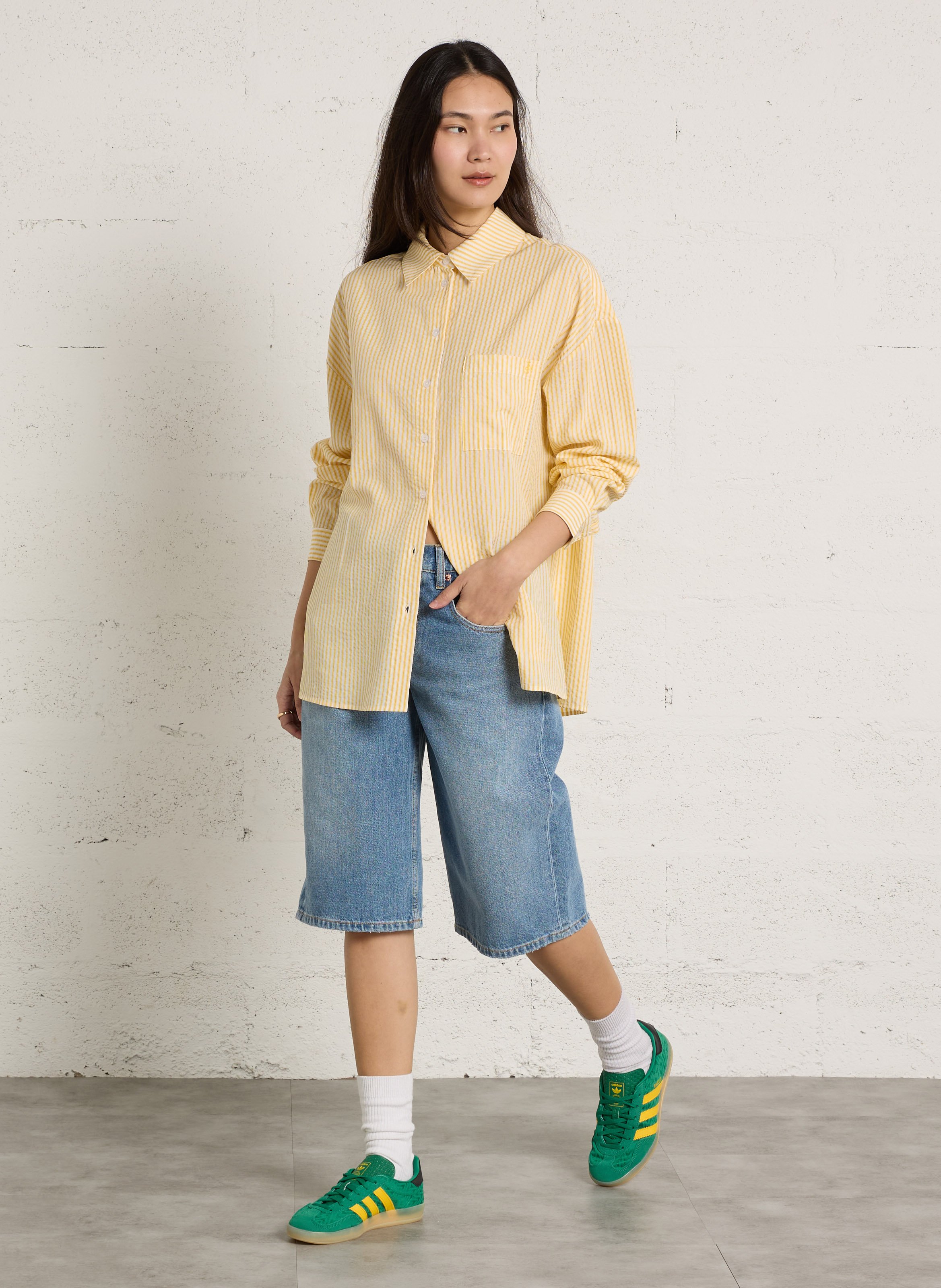 Baumwoll-Bermudas LAB DIP Blau