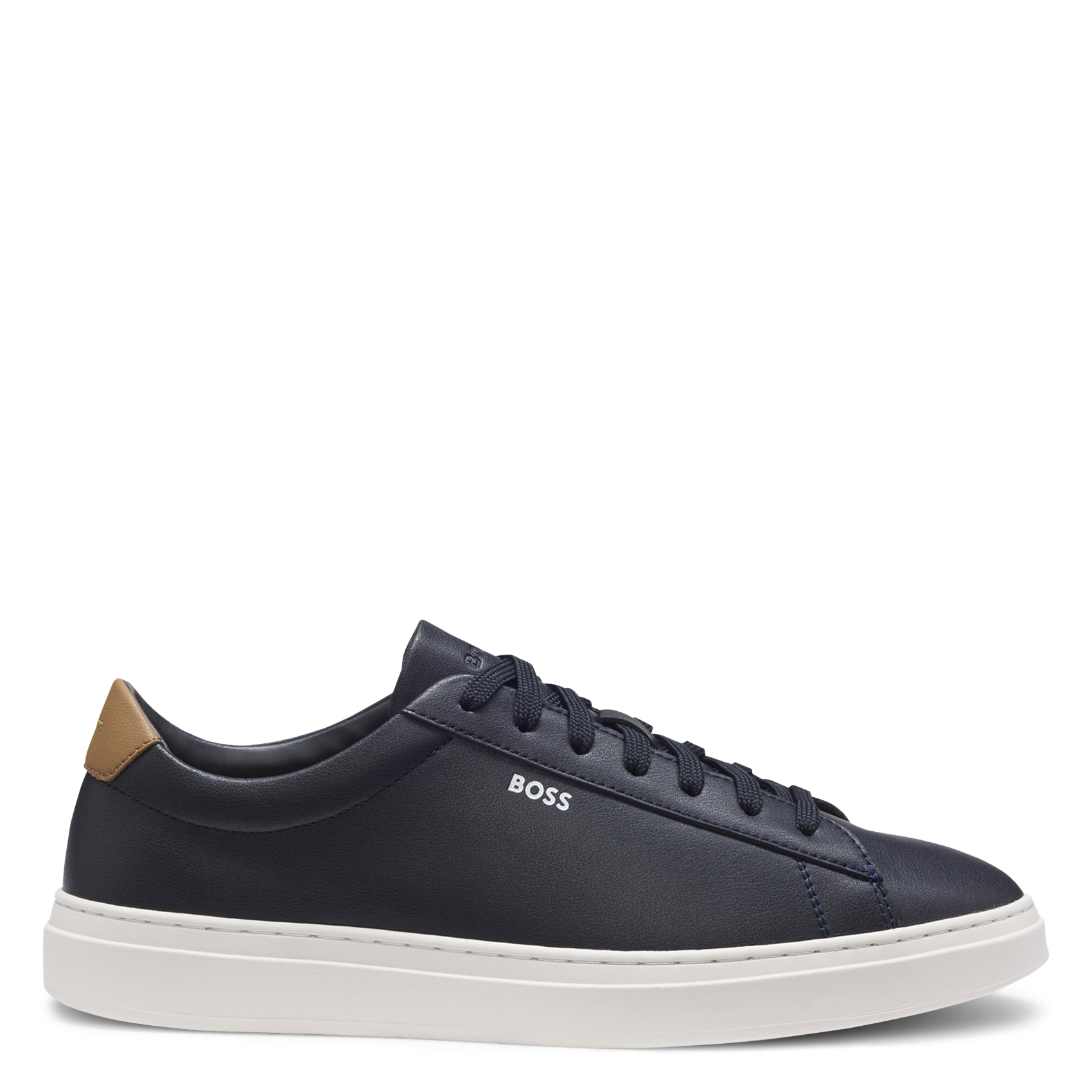 Baskets basses unies en cuir BOSS