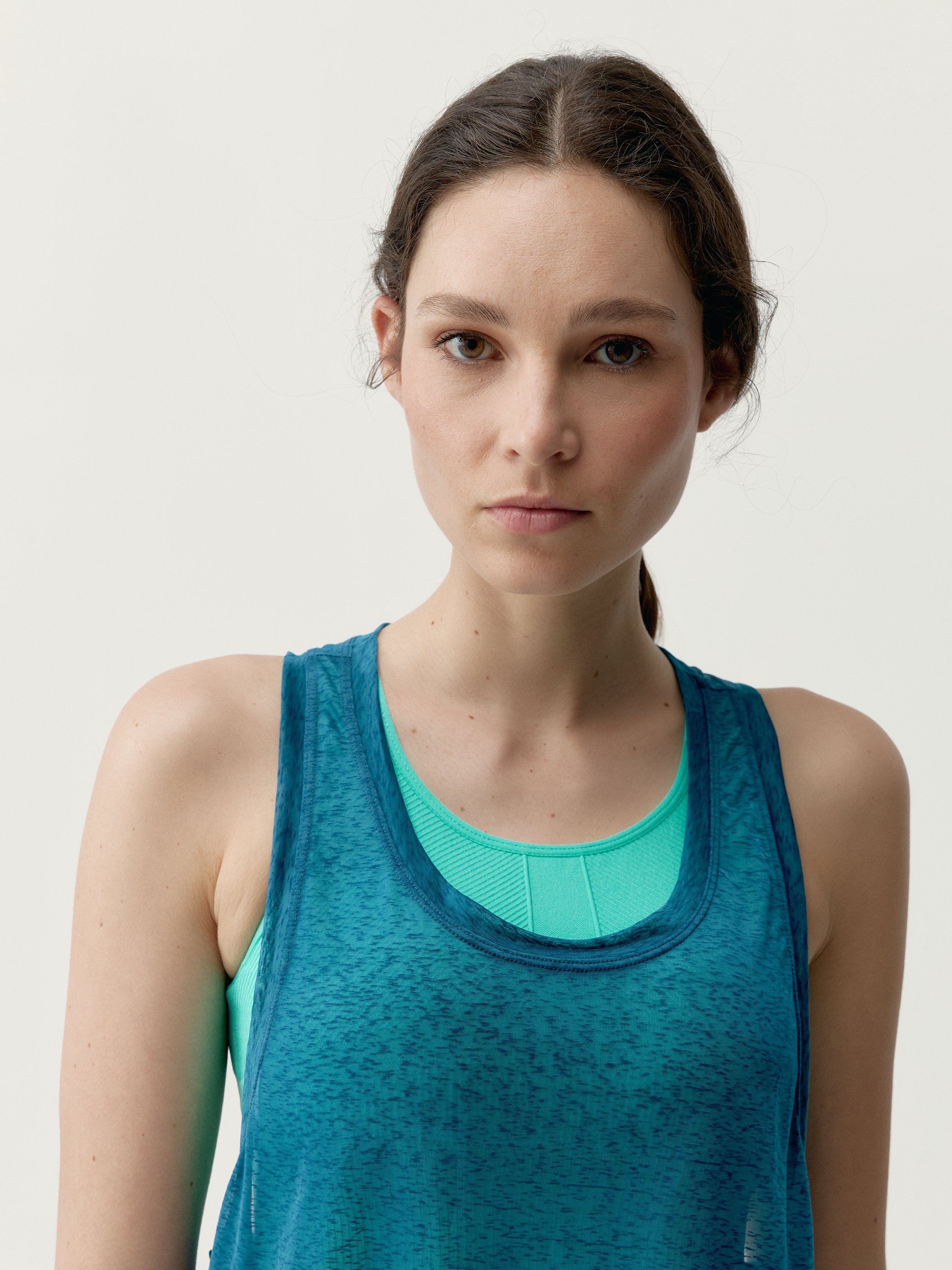 Sleeveless Performance Sports T-Shirt BORN Green